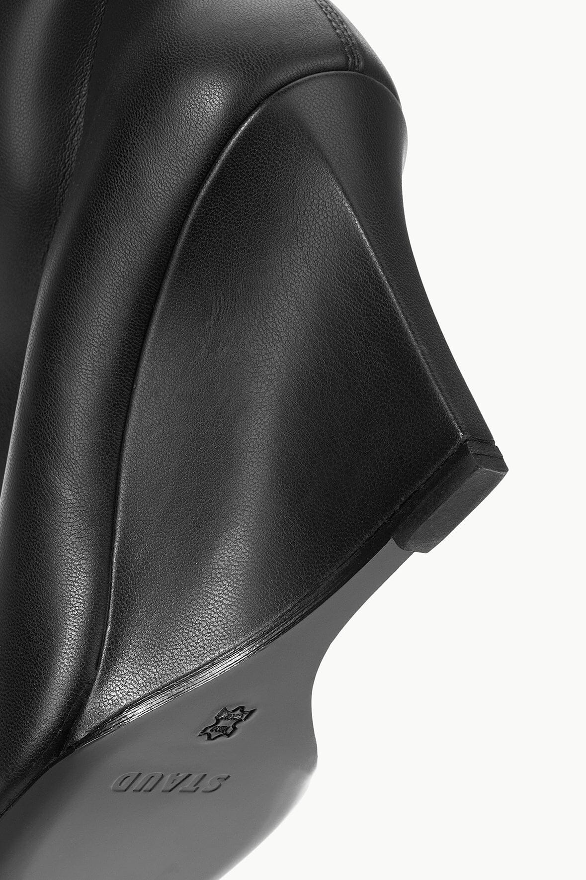 STAUD VESPER ANKLE WEDGE BOOT BLACK - 7