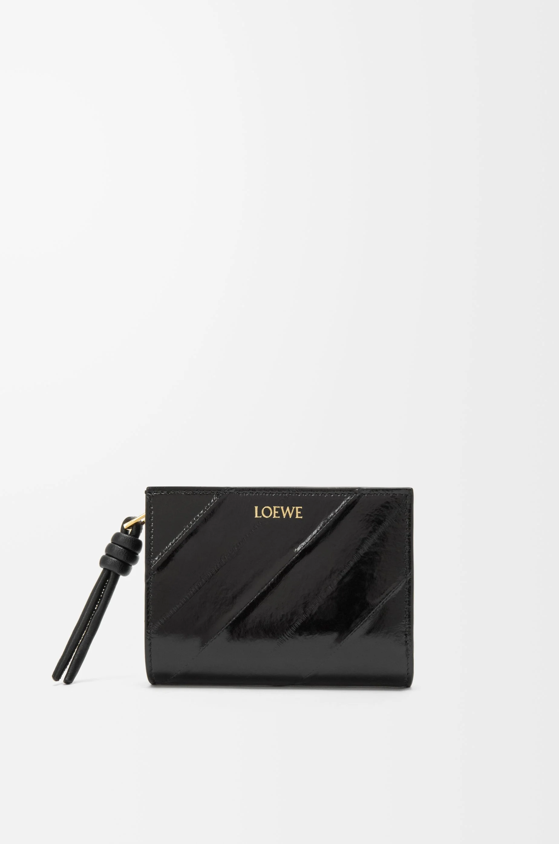 Knot compact wallet in eel - 1