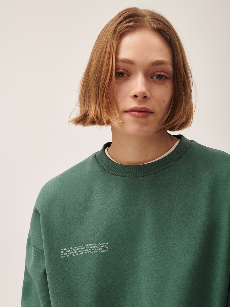 Womens 365 Midweight Sweatshirt - Forest Green 4