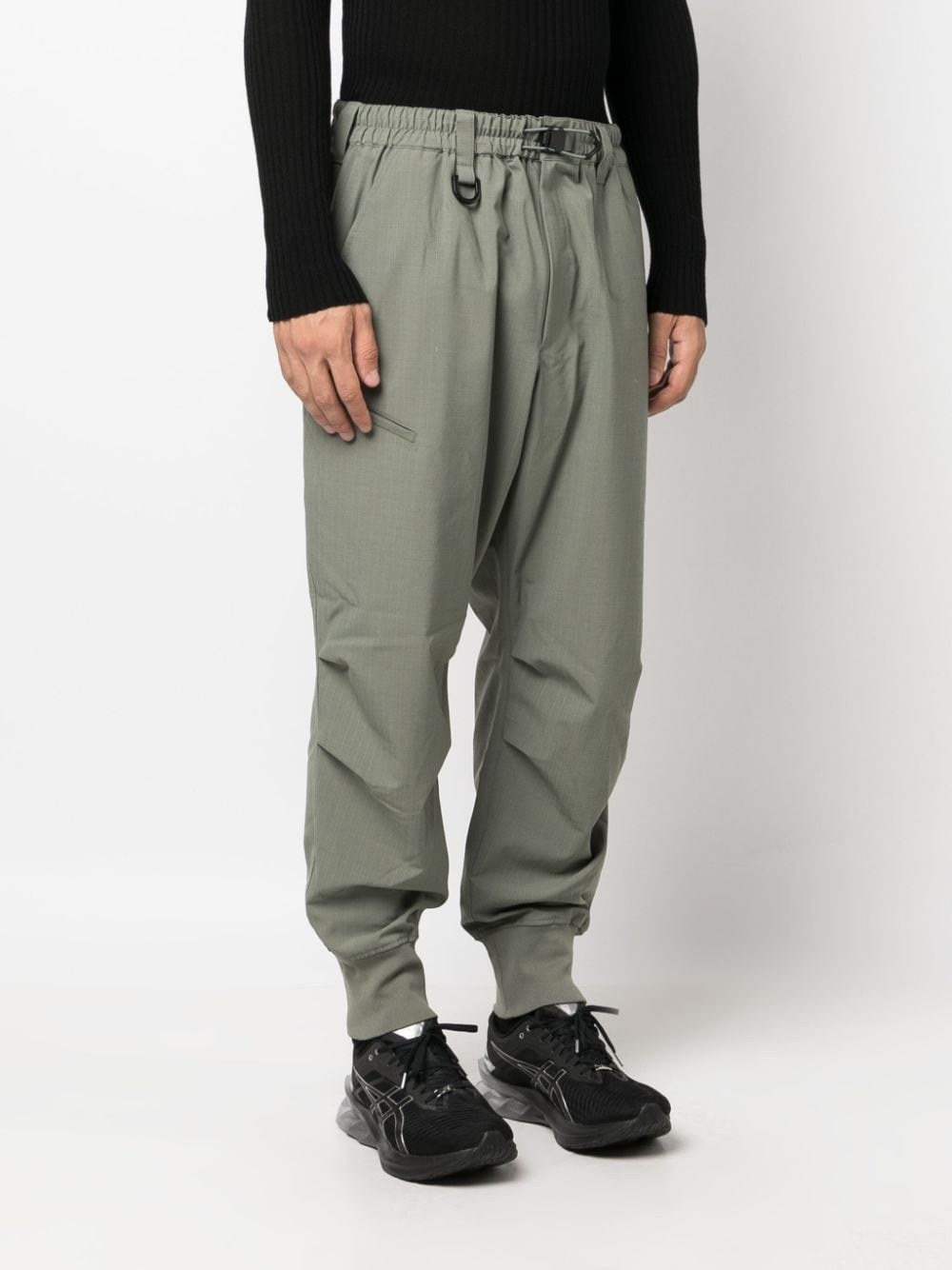 ripstop tapered-leg trousers - 3