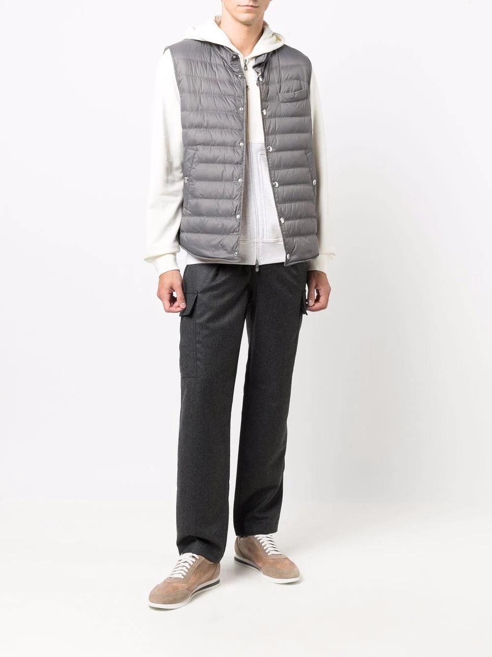 quilted puffer gilet - 2