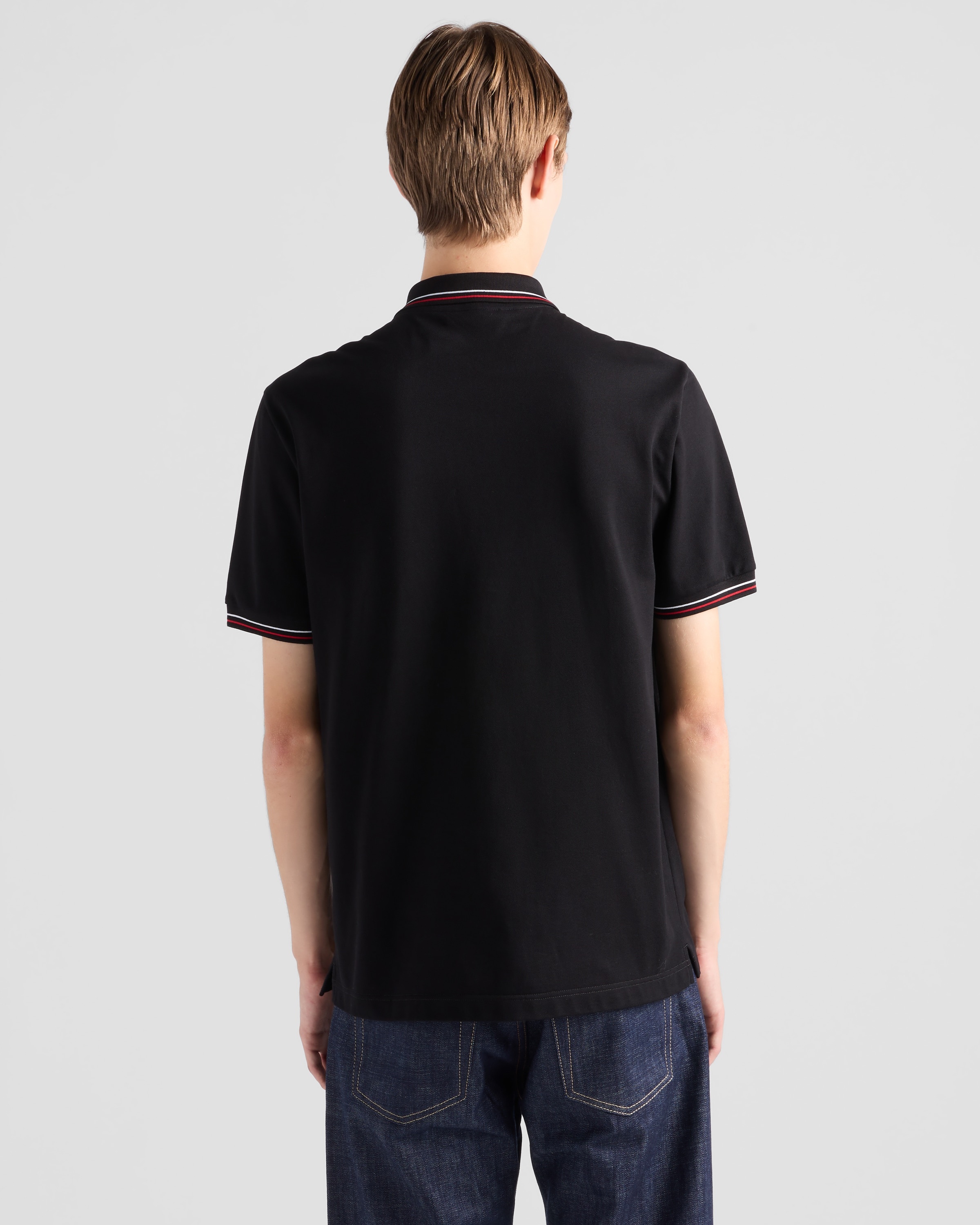 Short-sleeved piqué polo shirt - 3