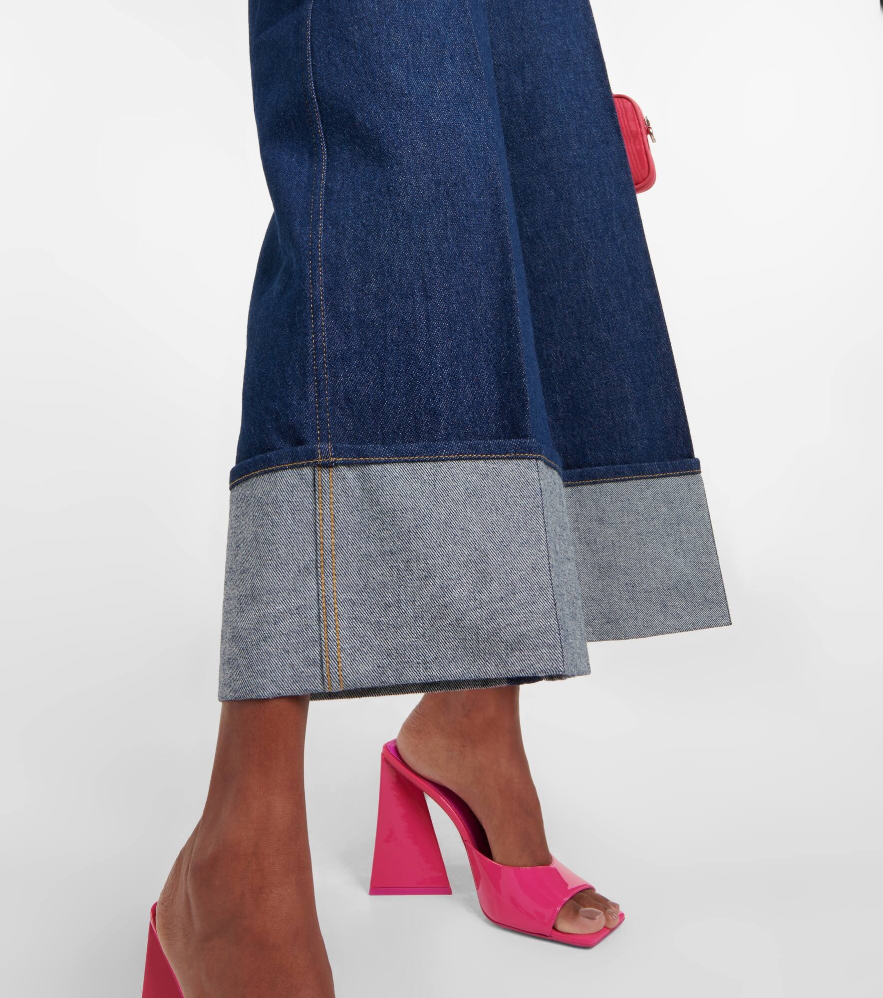 Mid-rise wide-leg jeans - 5