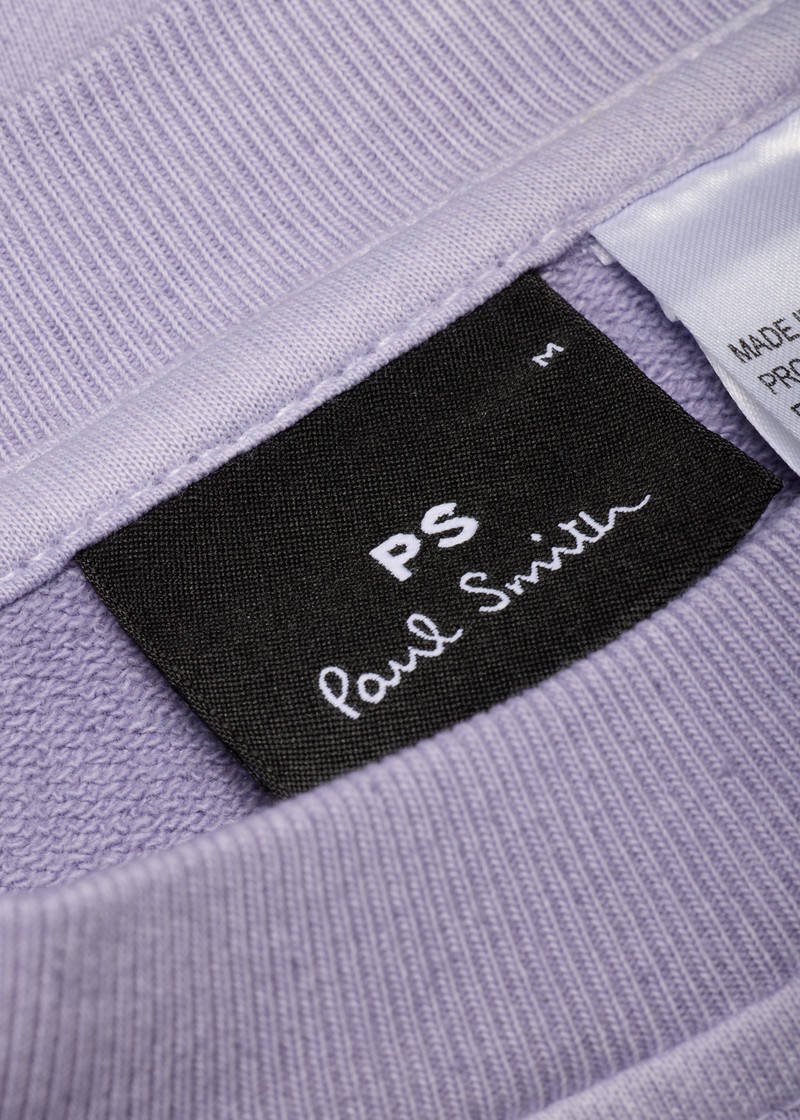 Mauve 'Happy' Cotton Sweatshirt 5
