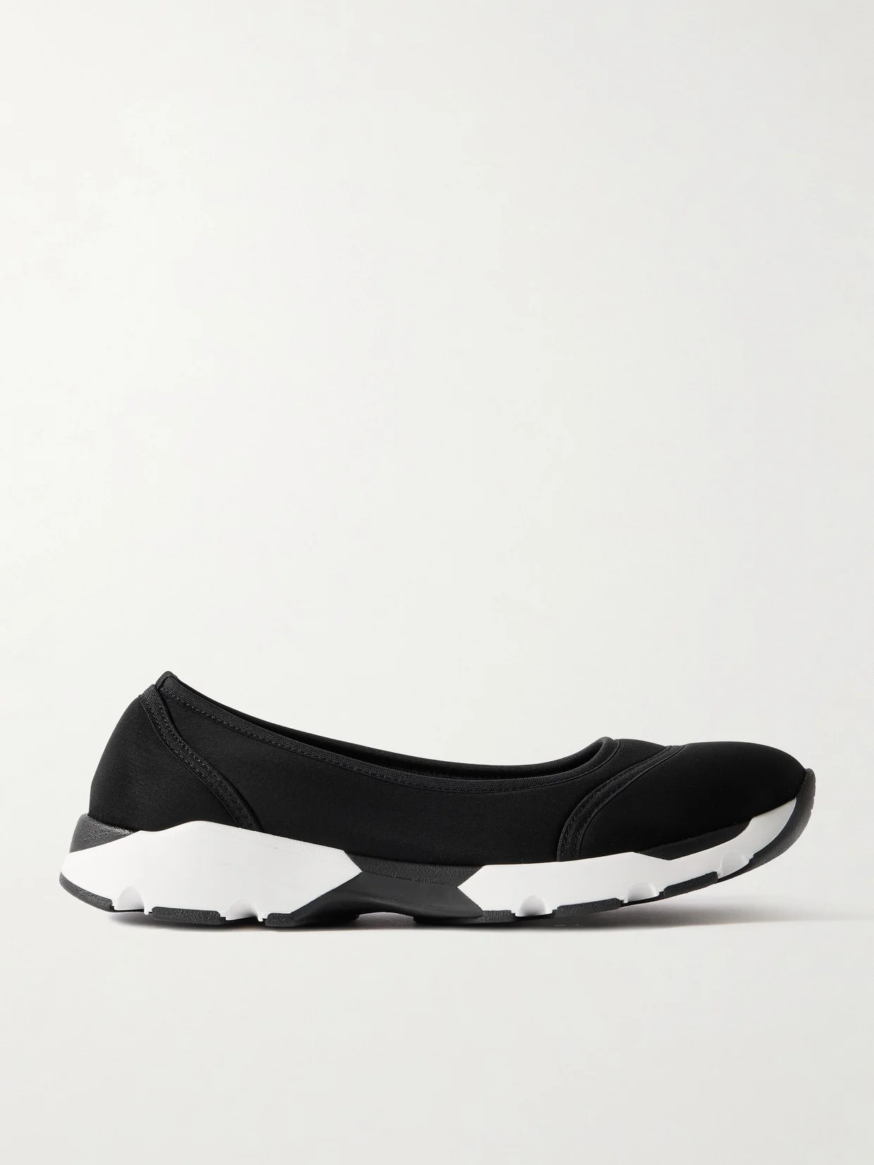 Gino Paneled Neoprene Ballet Flats - 1