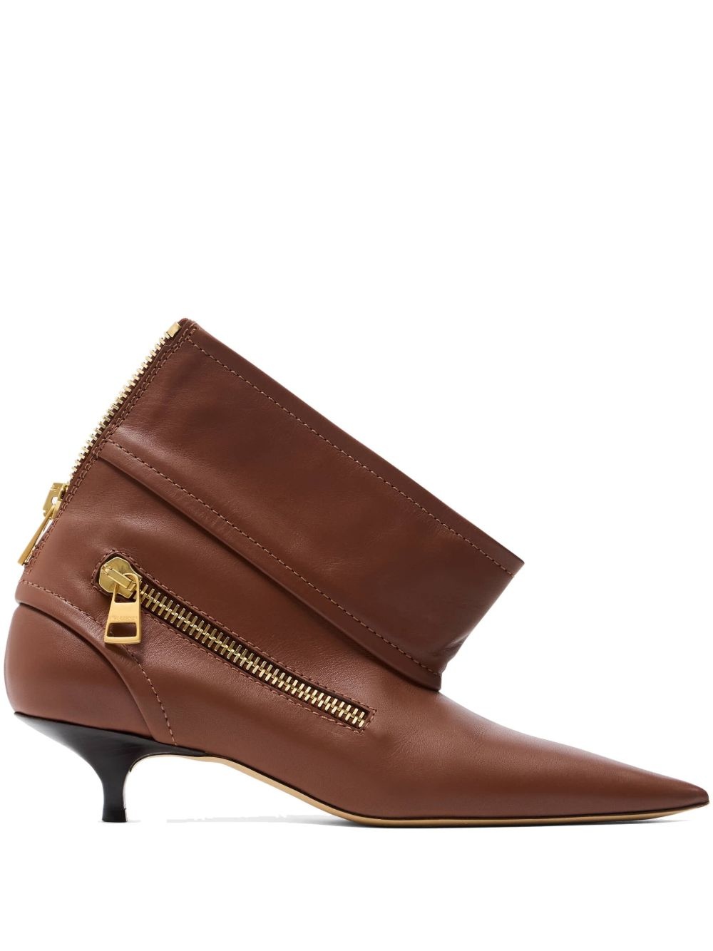 40mm leather ankle boots - 1
