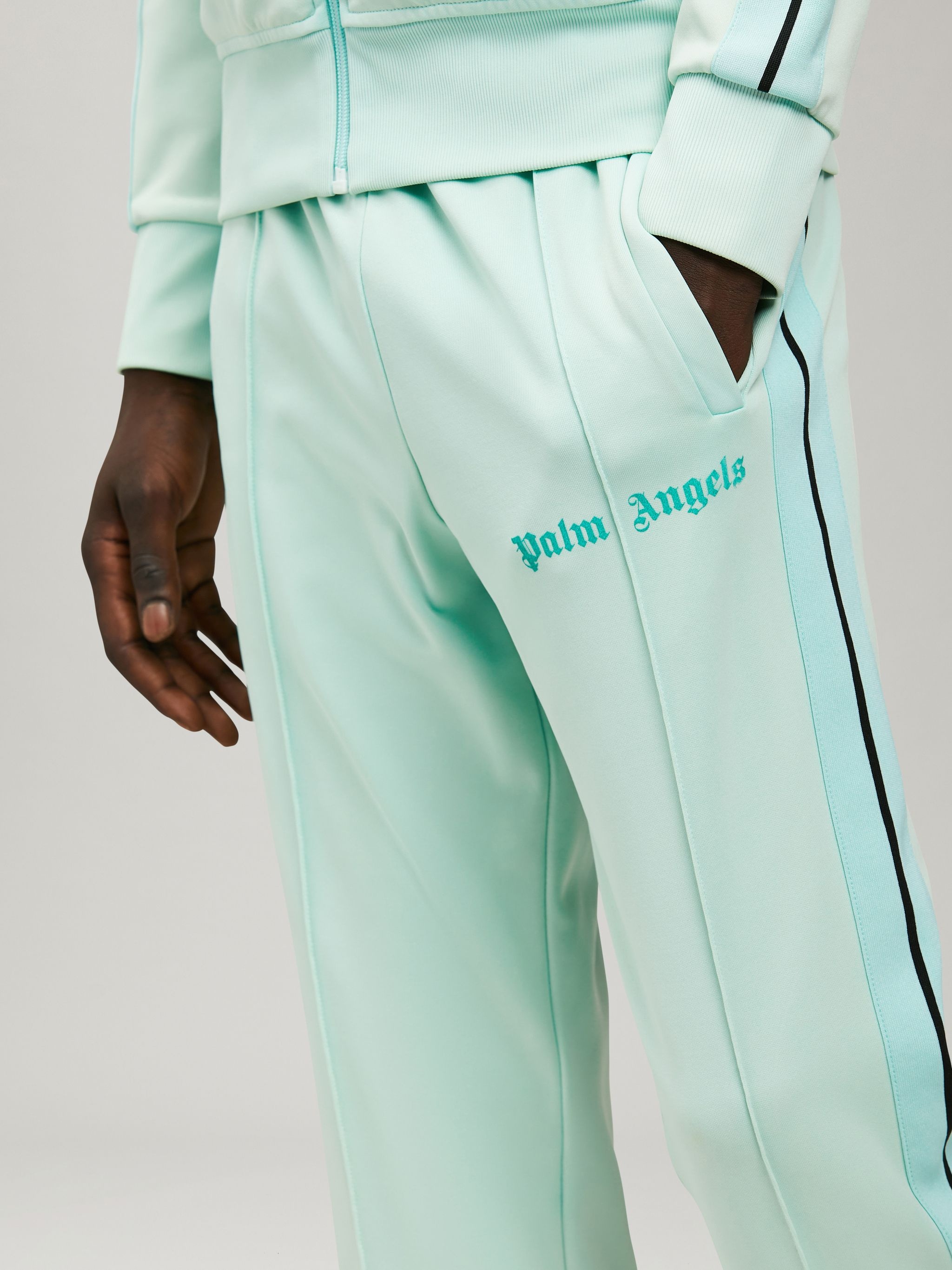 FLUO GREEN TRACK PANTS - 6
