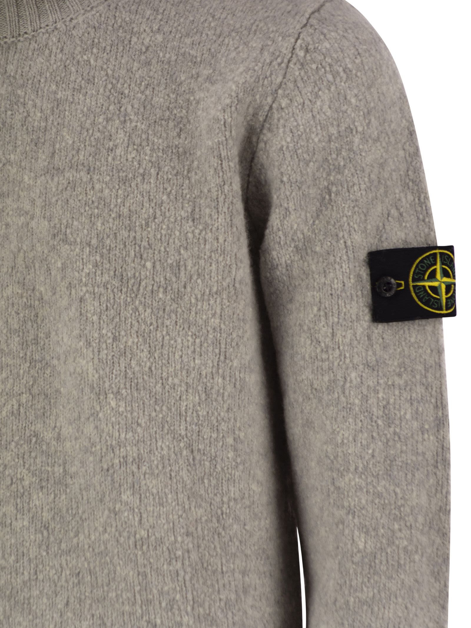 Stone Island Men Round-Neck Jumper With Gauzy Texture - 4