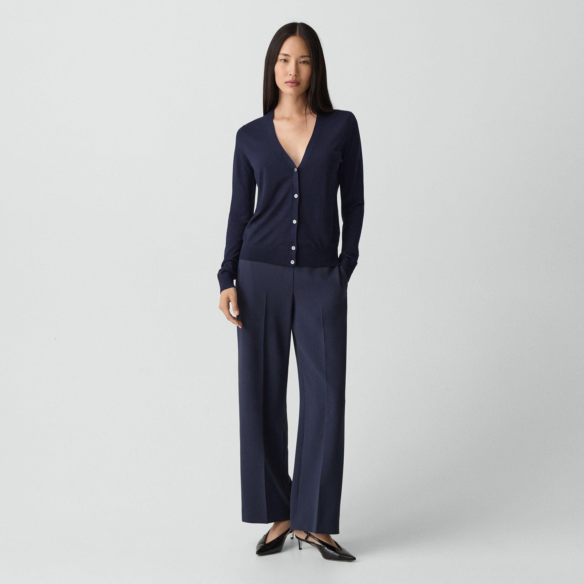 V-Neck Cardigan in Regal Wool - 6