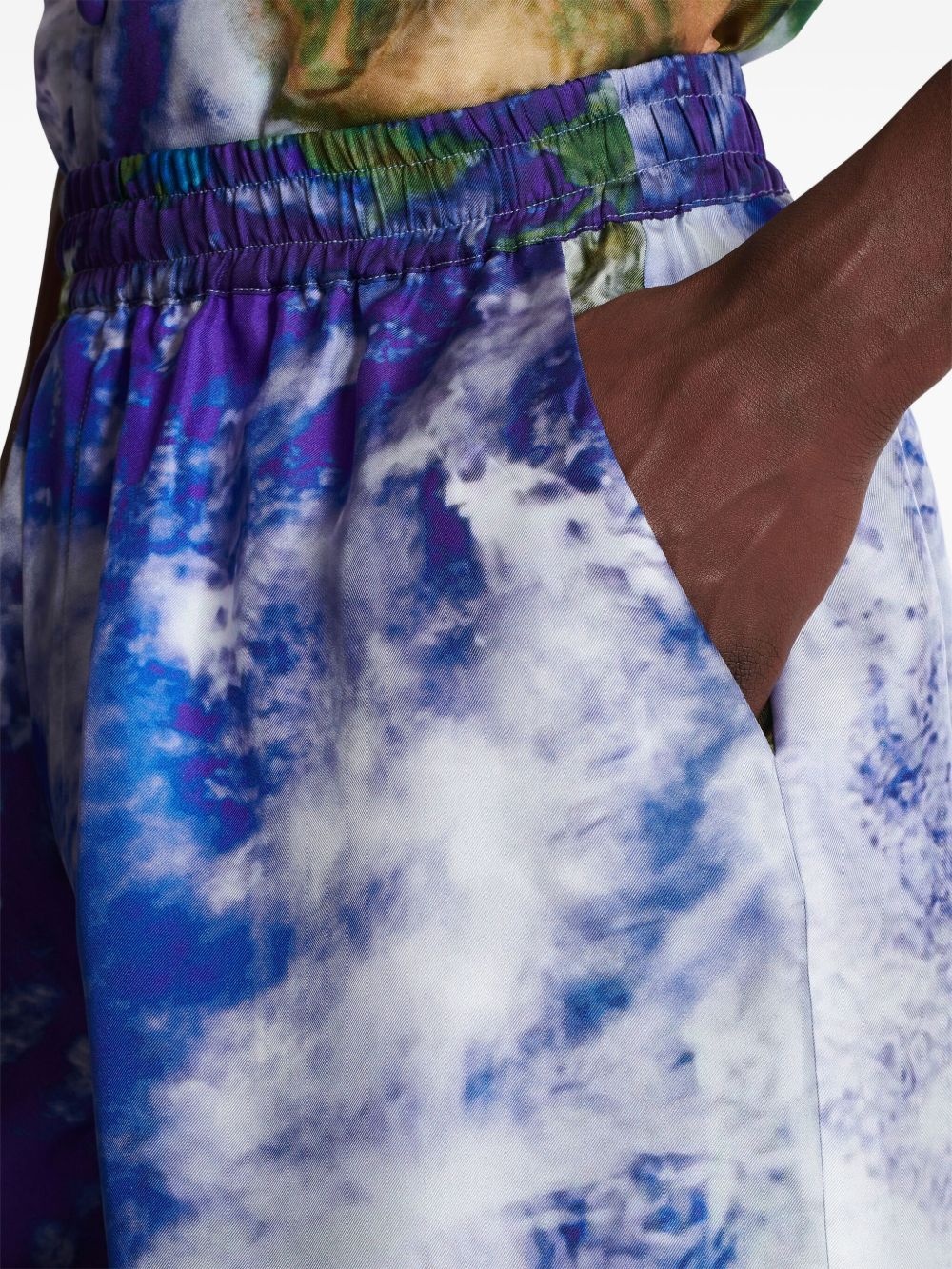 Earth-print shorts - 7