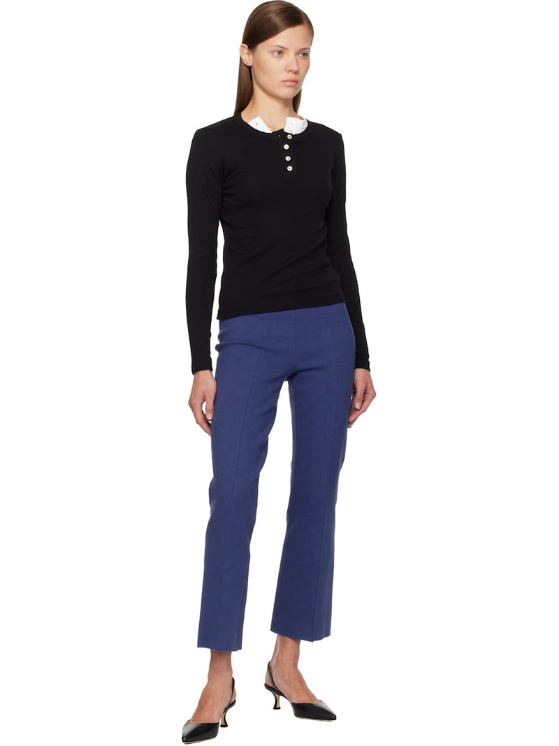 FLORE FLORE Black Jess Longsleeve Henley outlook