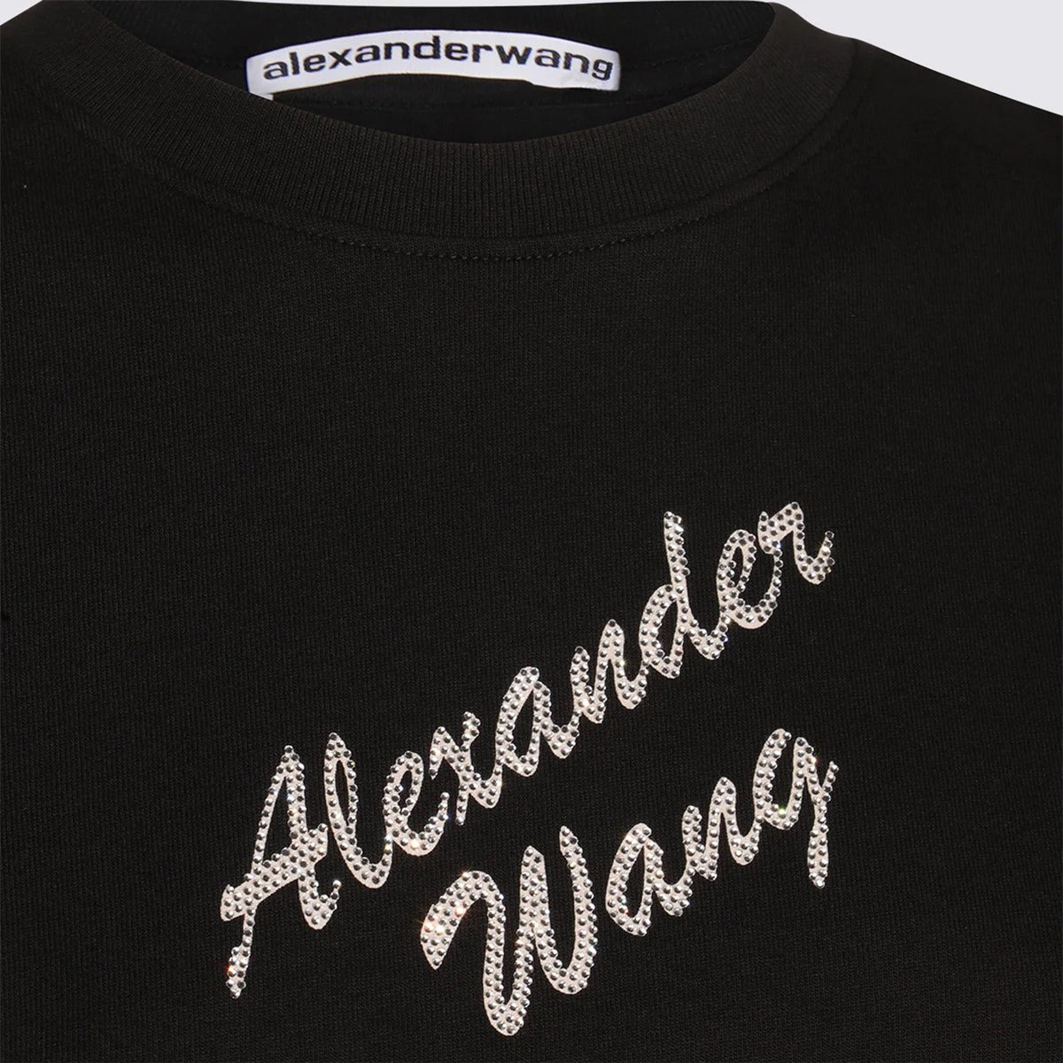 SHRUNKEN TEE W/HOTFIX LOGO (BLACK) - 3