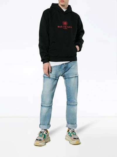 BALENCIAGA Black BB Mode hoodie outlook