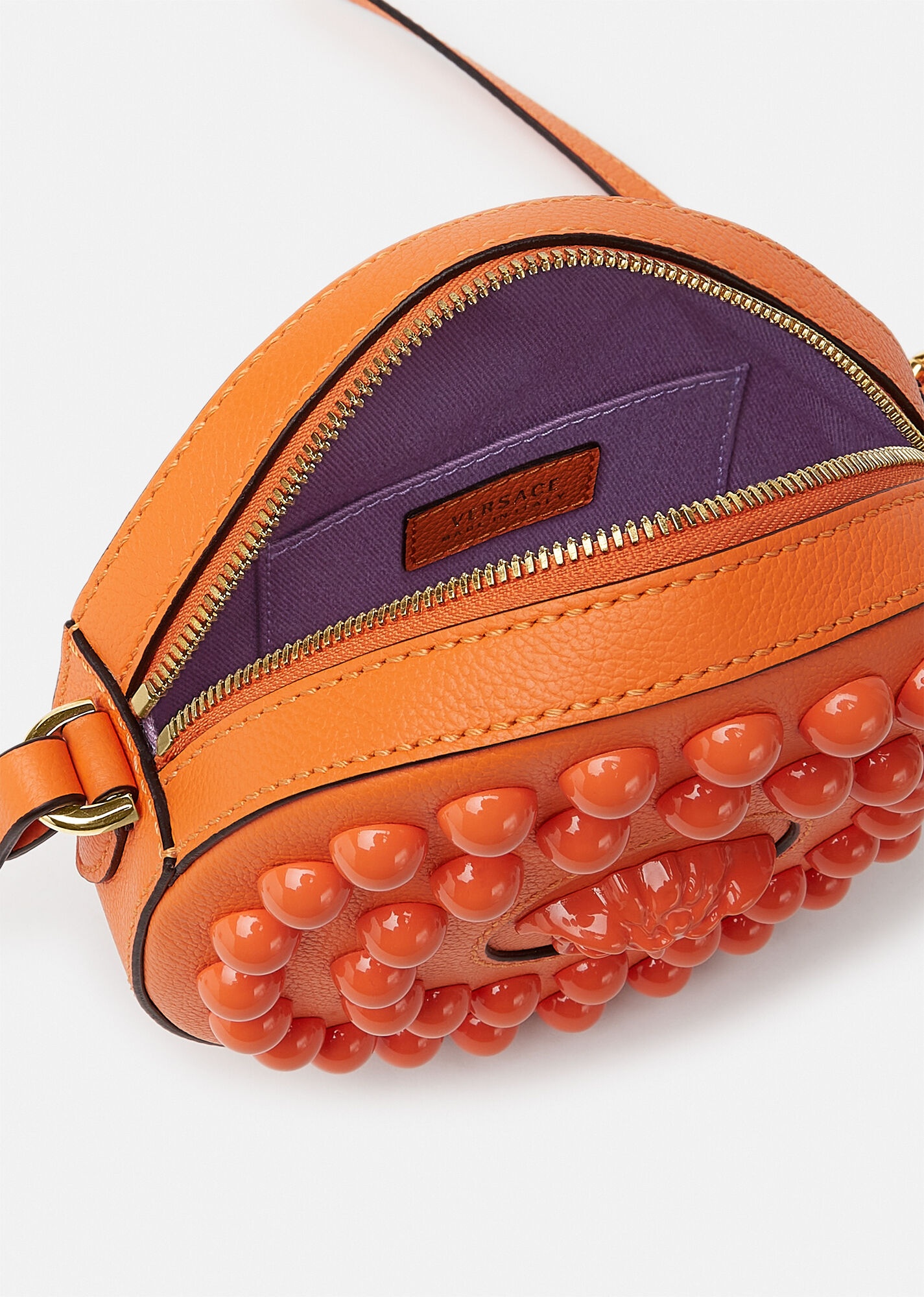 La Medusa Studded Round Camera Bag - 5