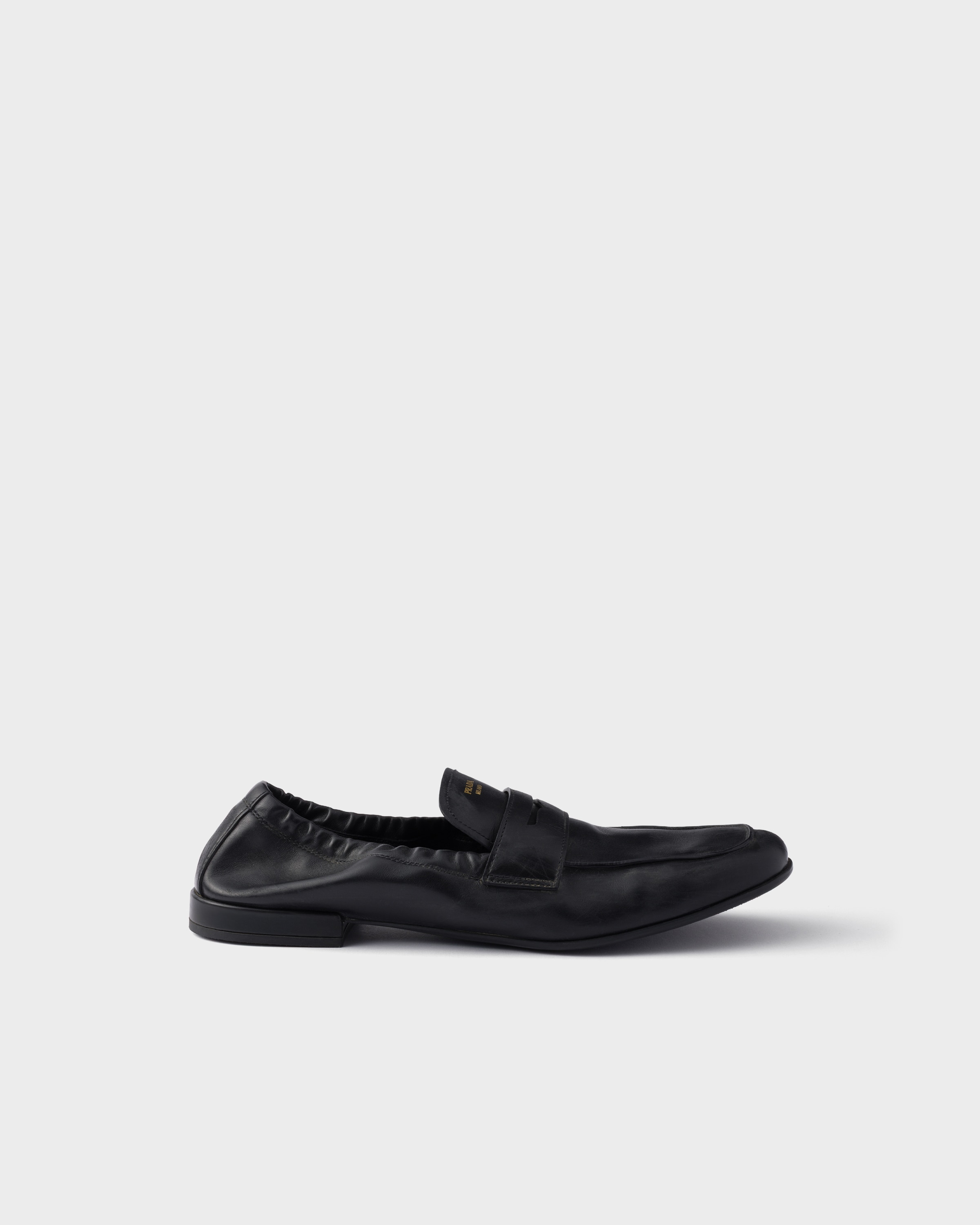 Shuffle antiqued leather loafers - 2
