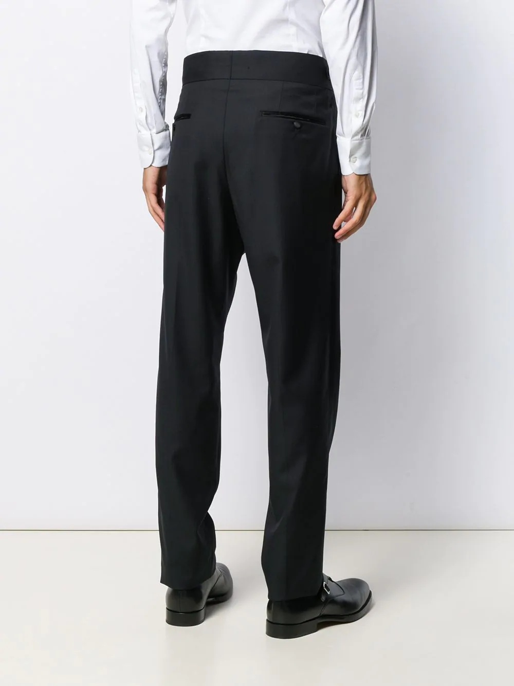 oversized waistband tailored trousers - 4