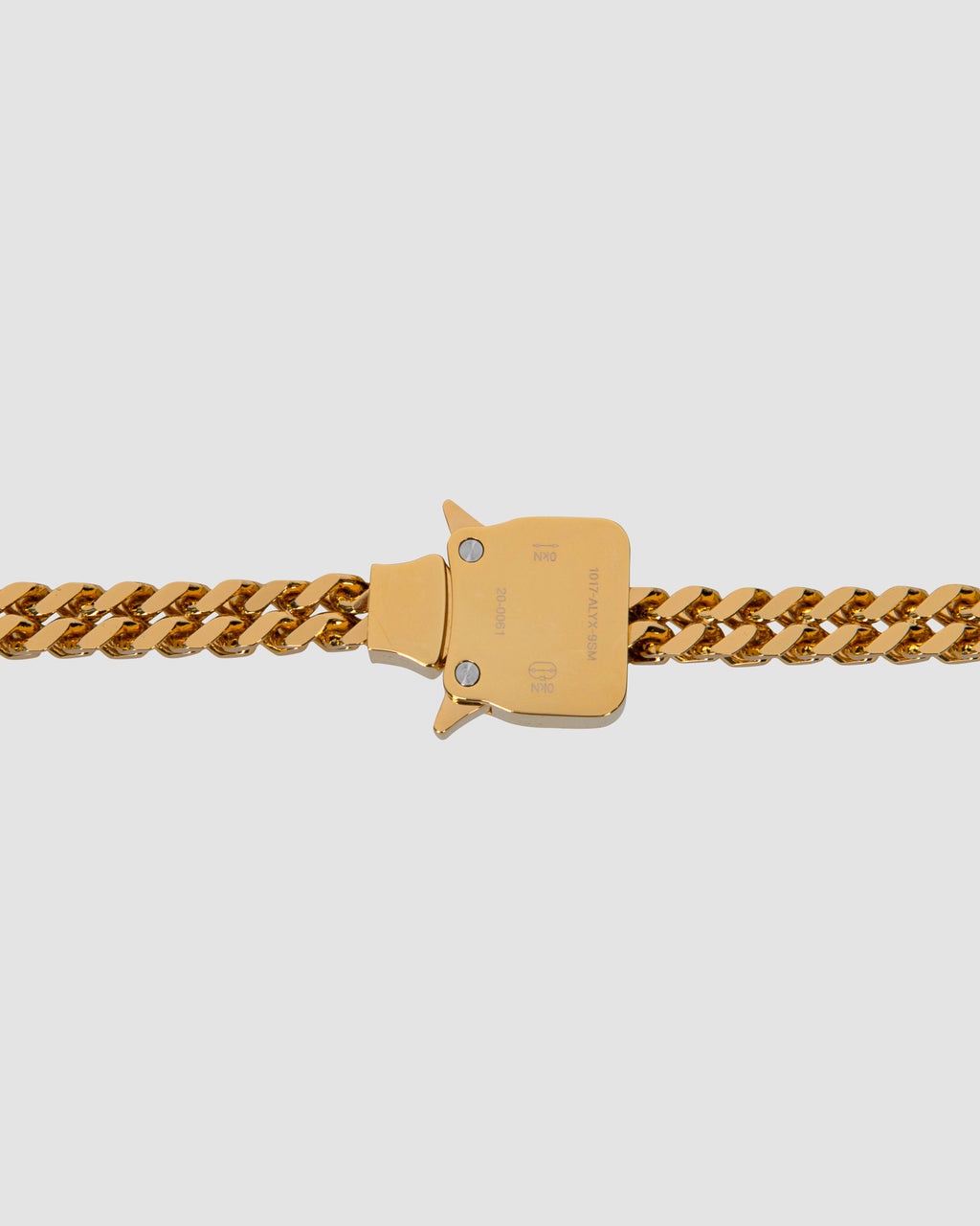 DOUBLE BUCKLE CUBIX CHAIN NECKLACE - 3