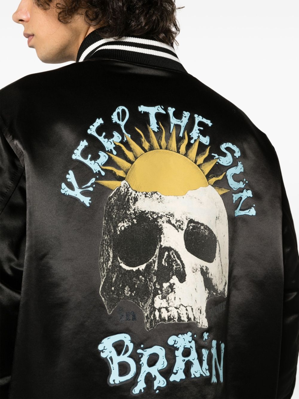 graphic-print bomber jacket - 5