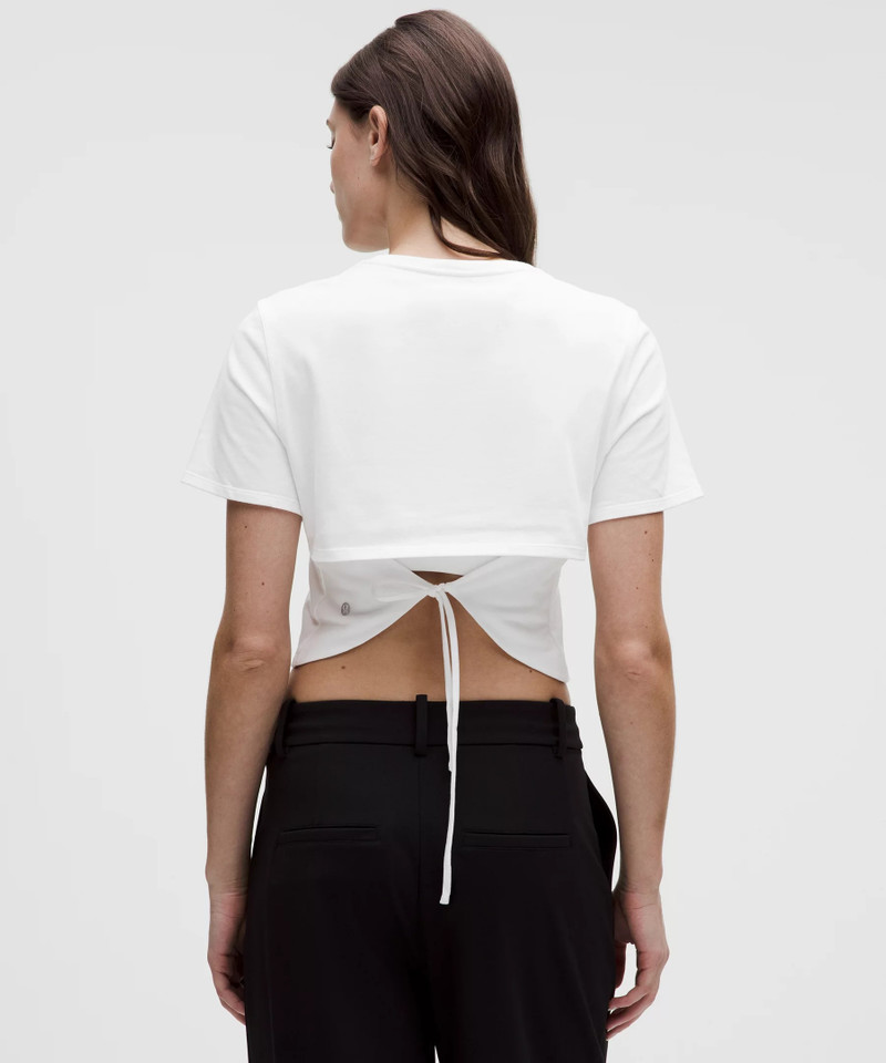 Tie-Hem Heavyweight Cotton T-Shirt 3
