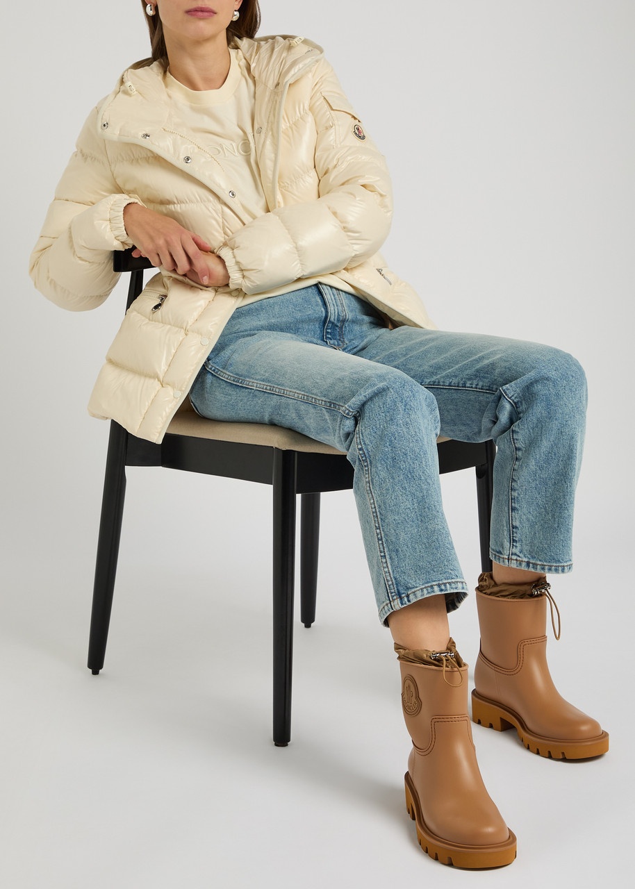 Moncler Kickstream Rubber Wellington Ankle Boots - 5