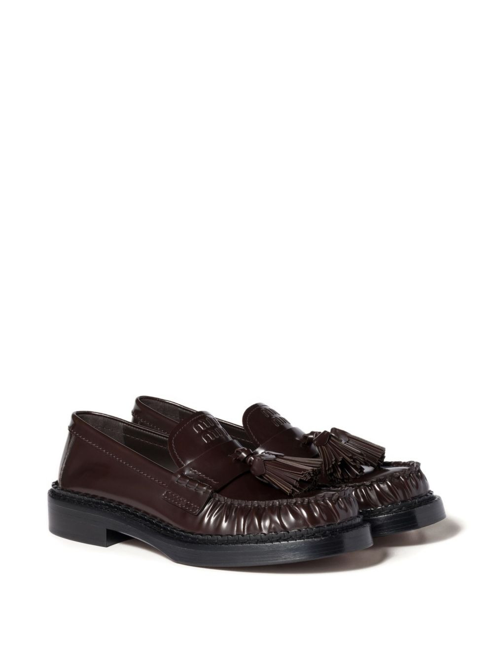 tassel leather loafers - 2