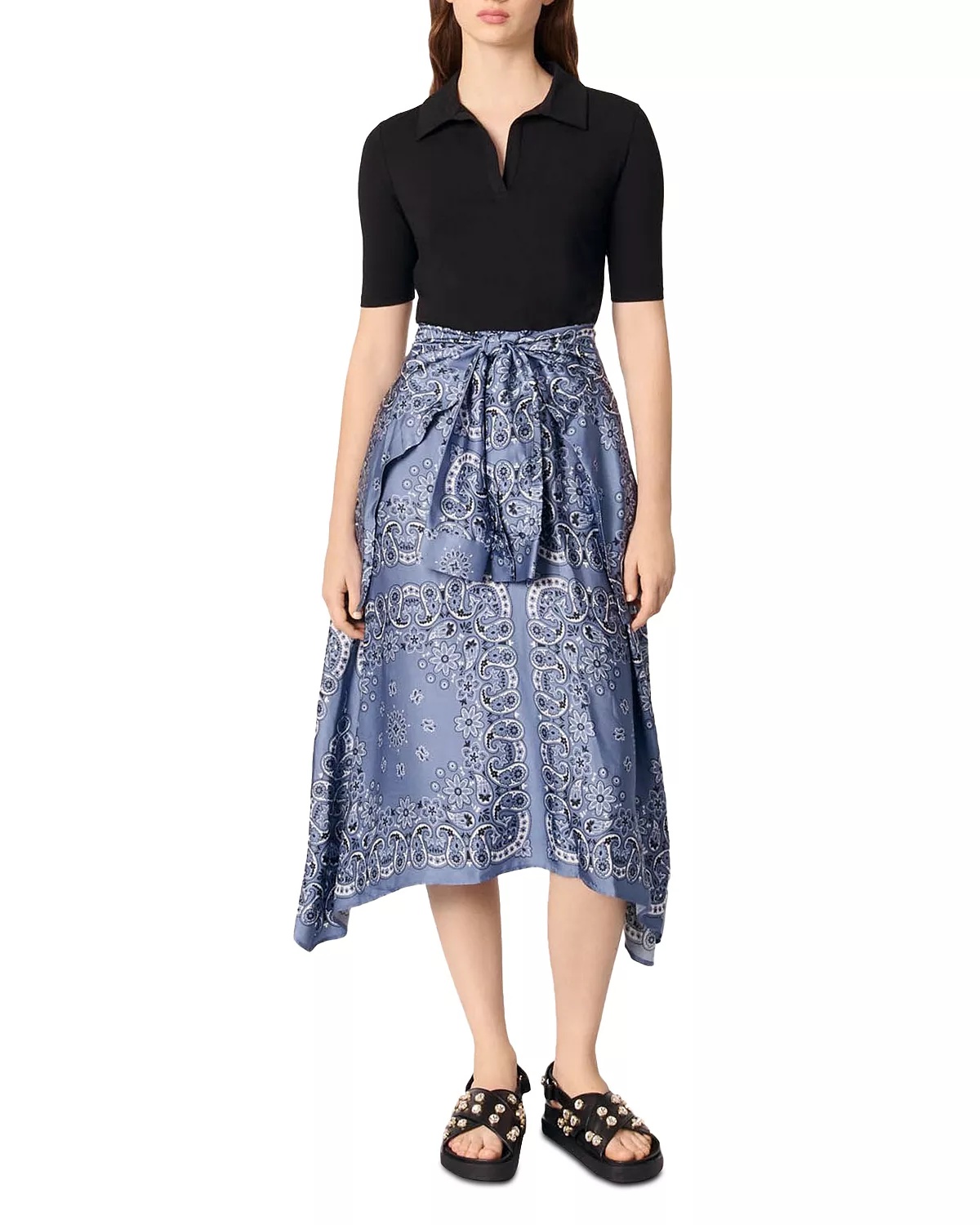 Layered Effect Patterned Dress - 2