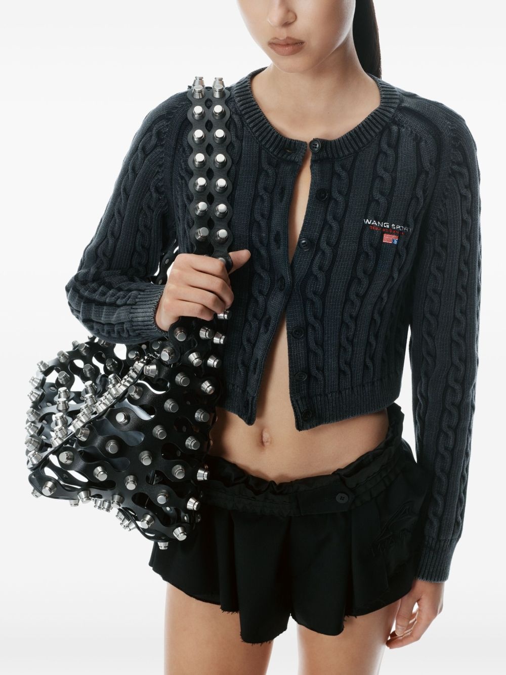 cable-knit cardigan - 5