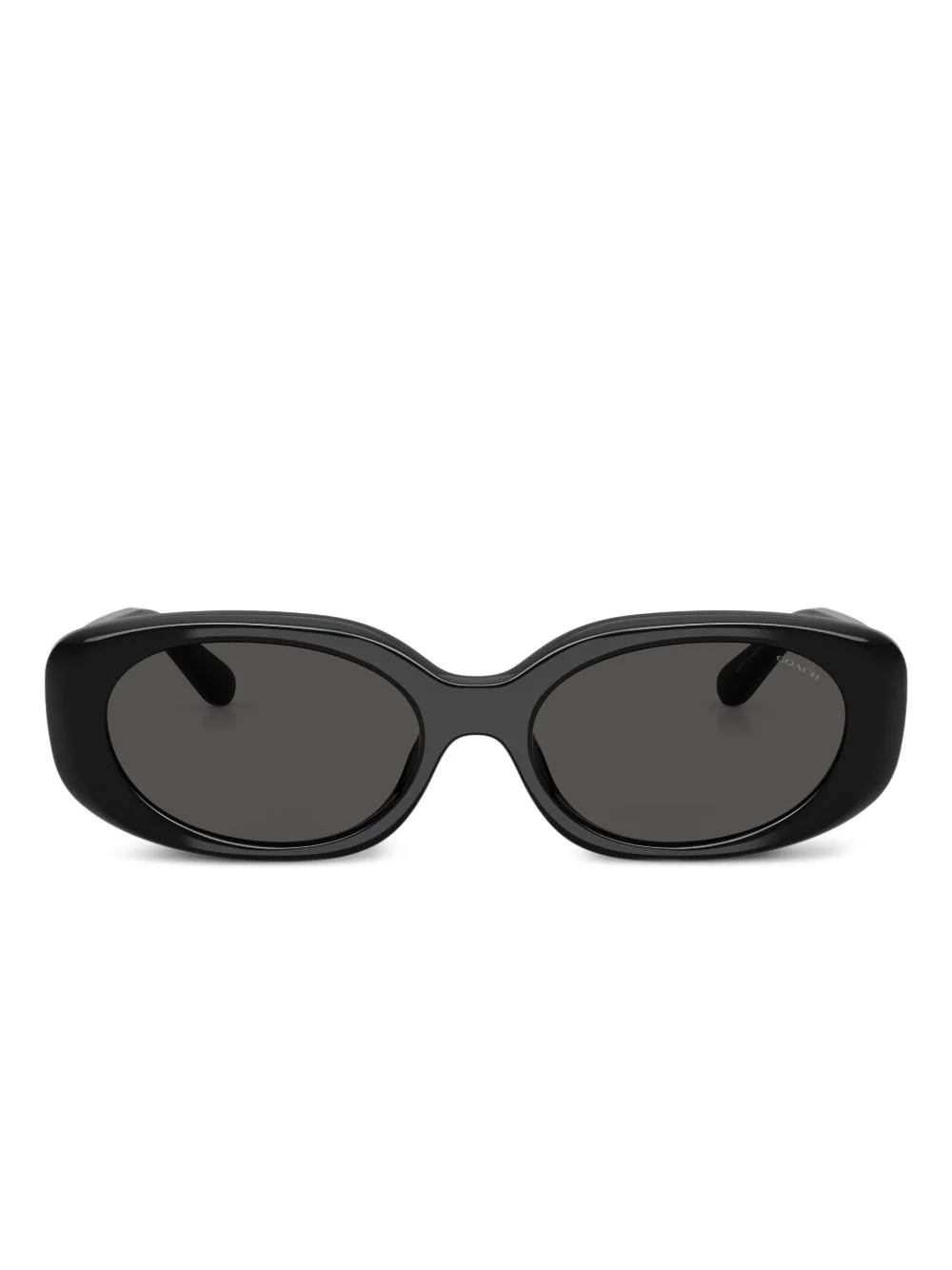 oval-frame logo sunglasses - 1