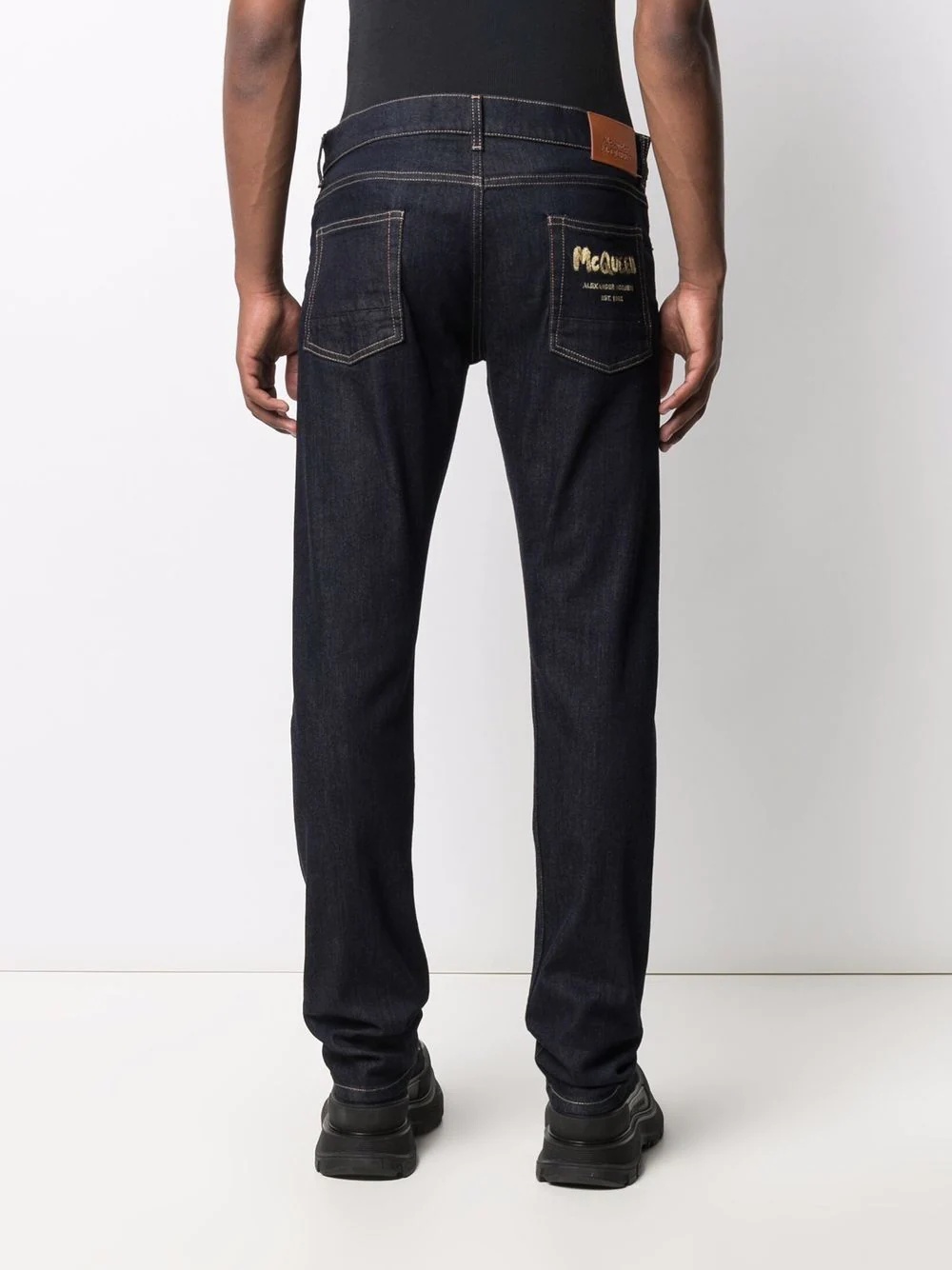 slim-fit denim jeans - 4