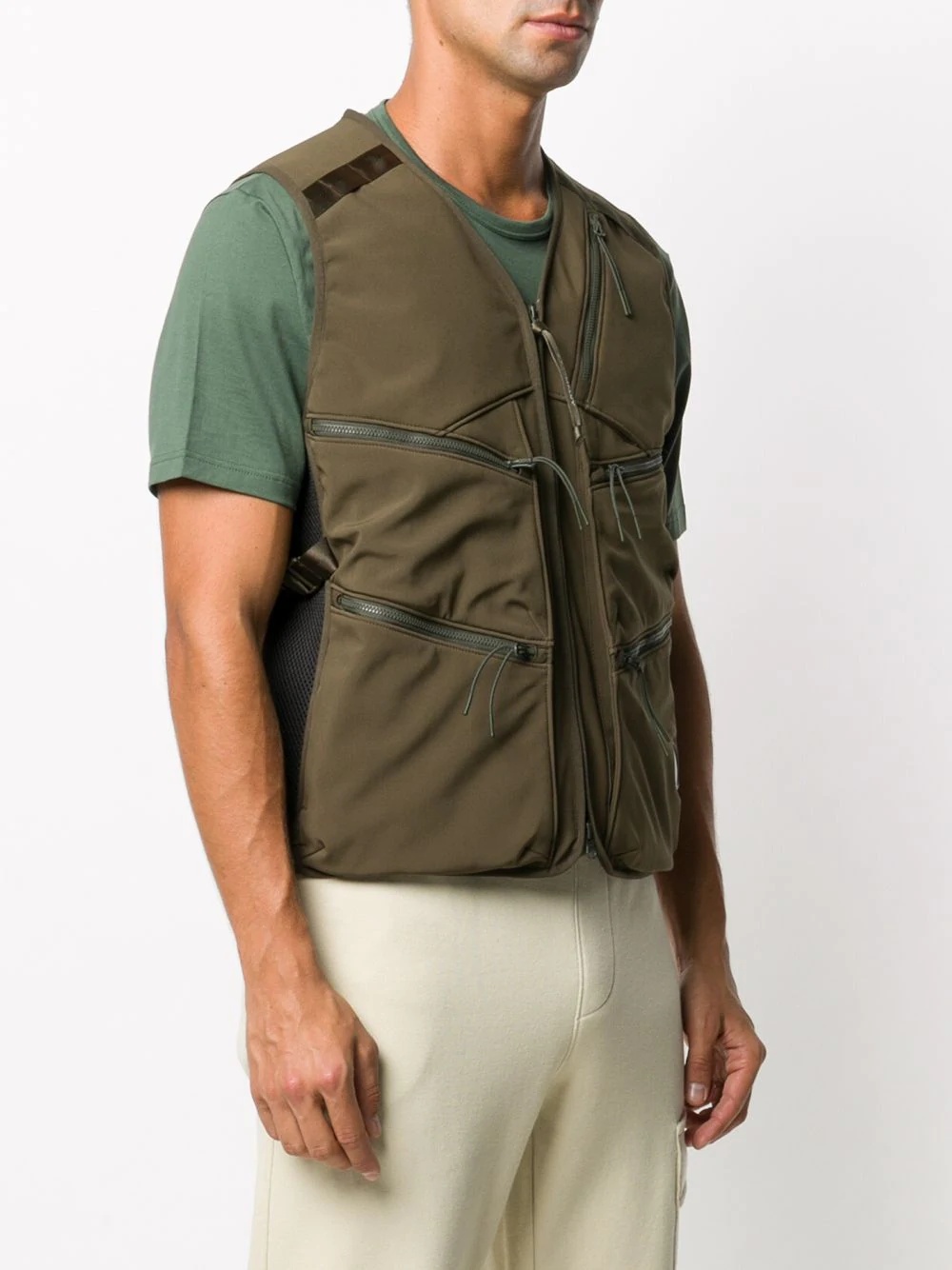 multi-pocket lens detail gilet - 3