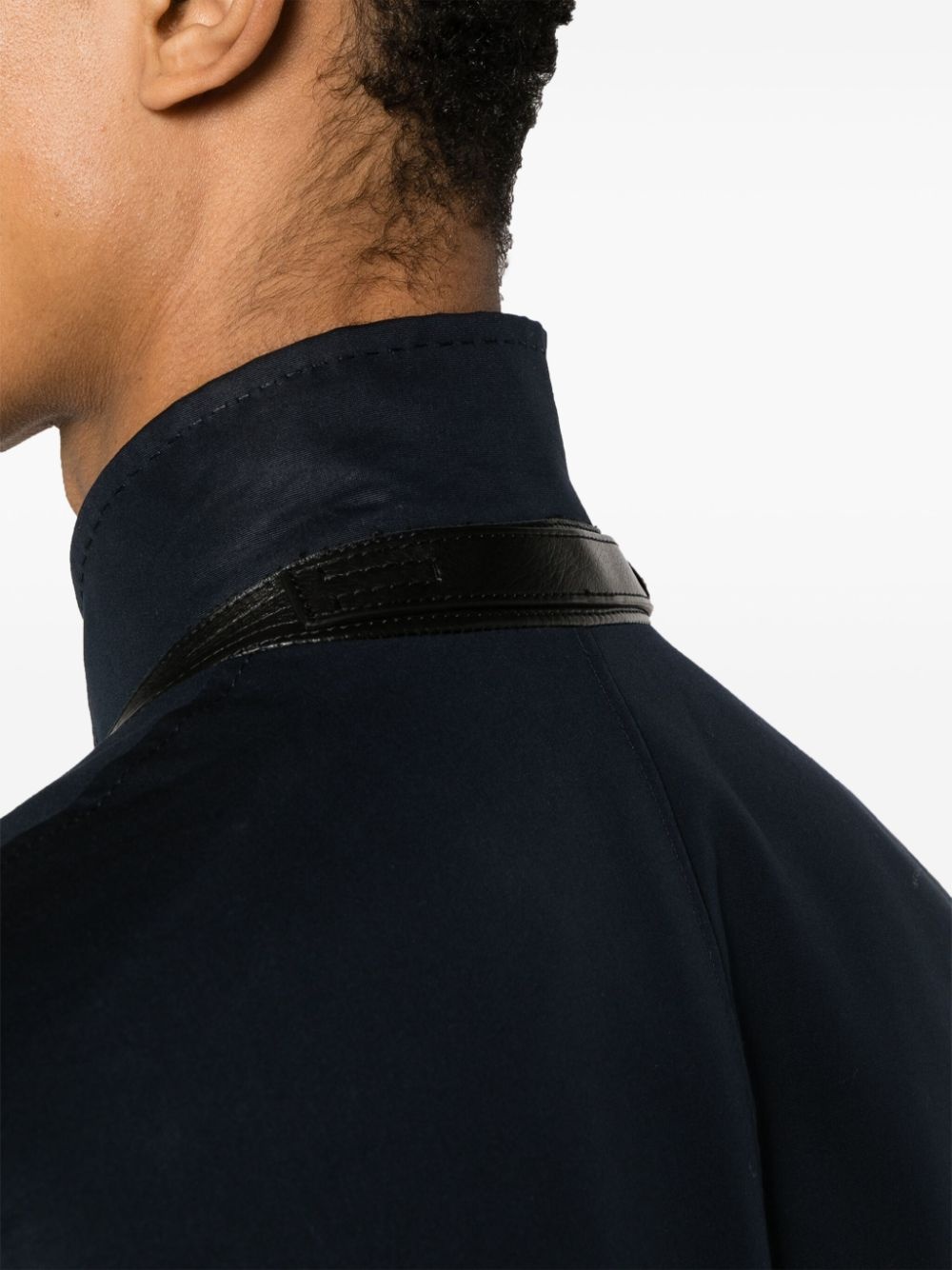 zipped-up single-breasted blazer - 5