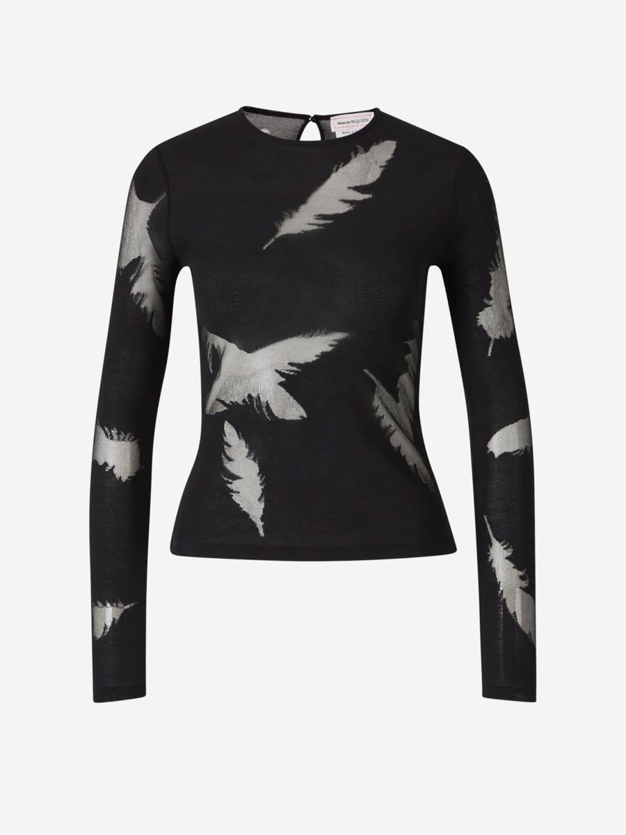 Alexander McQueen Top Leaves Motif - 1