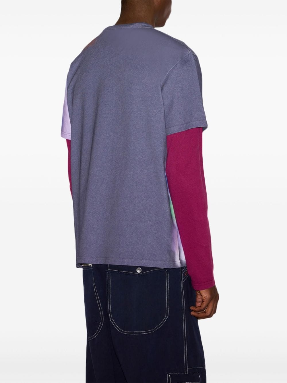 blur-effect logo-print T-shirt - 4