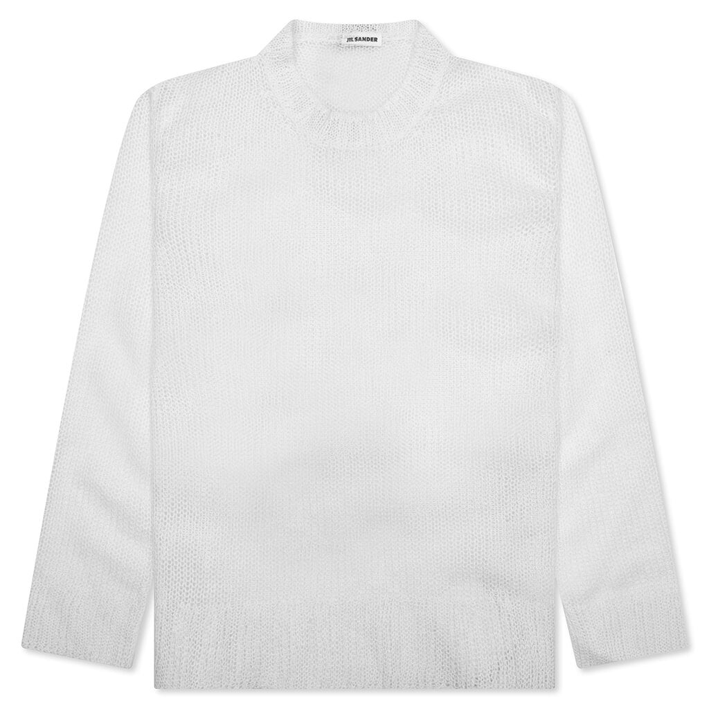 LAYERED SWEATER WITH T-SHIRT - OPEN WHITE - 3
