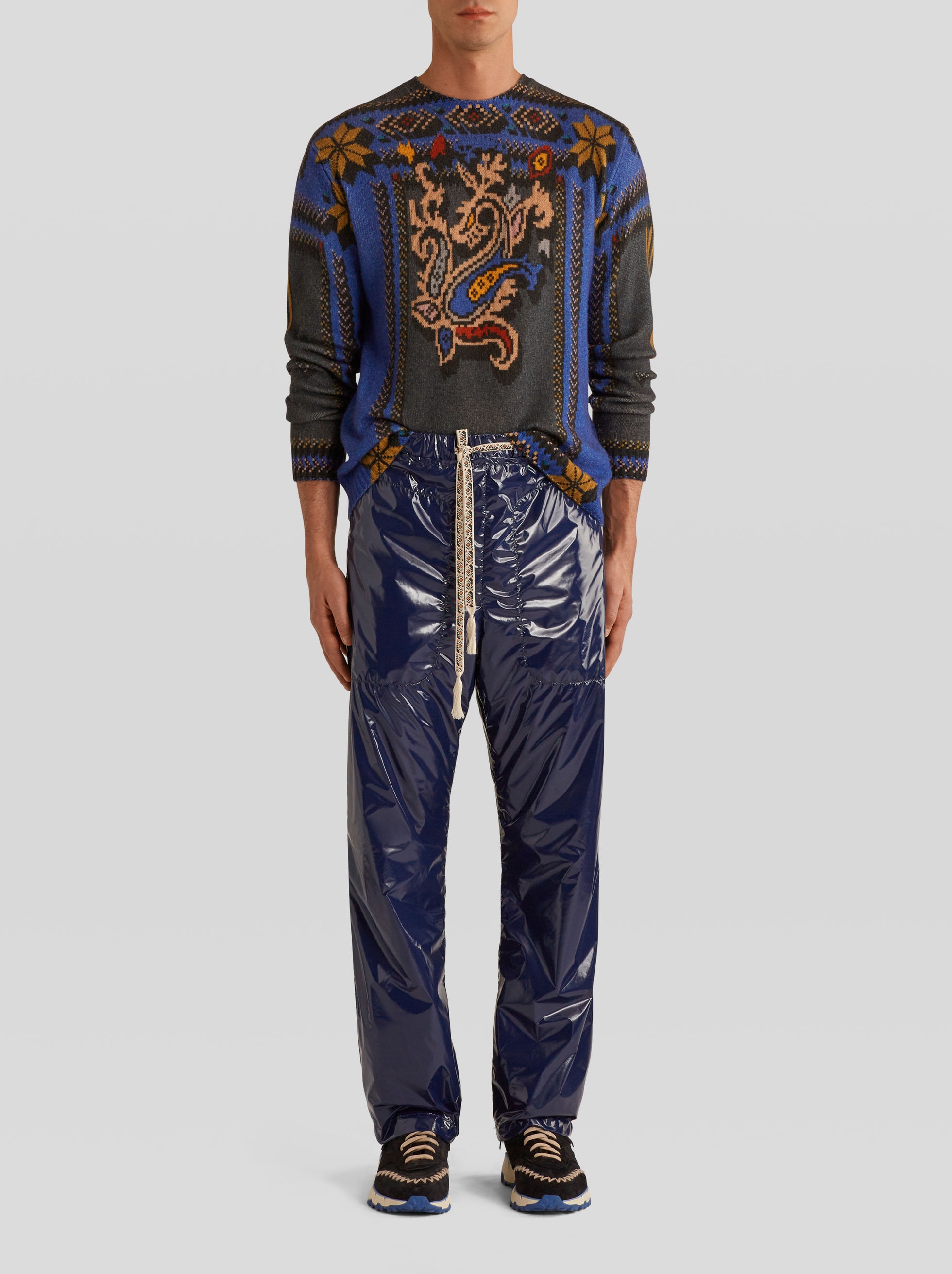 PRINTED VIRGIN WOOL JUMPER - 3
