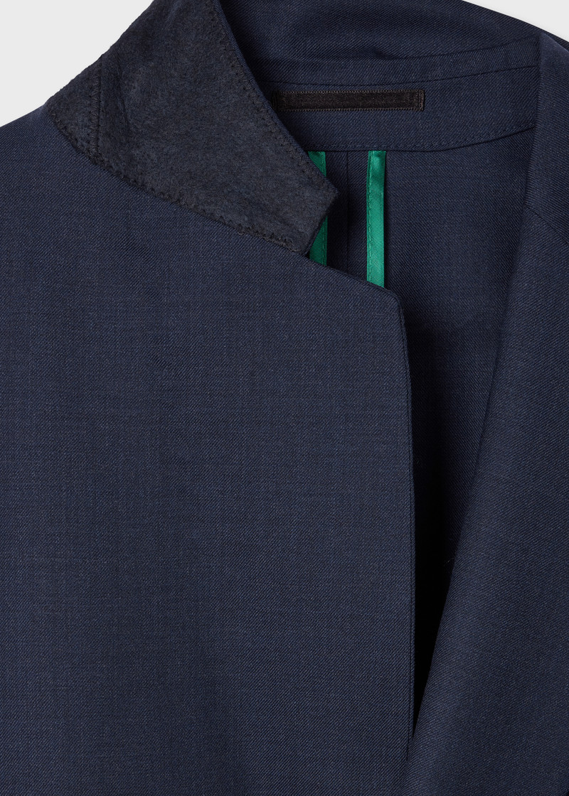 Paul Smith A Suit To Travel In - Blue Marl Patch-Pocket Suit outlook