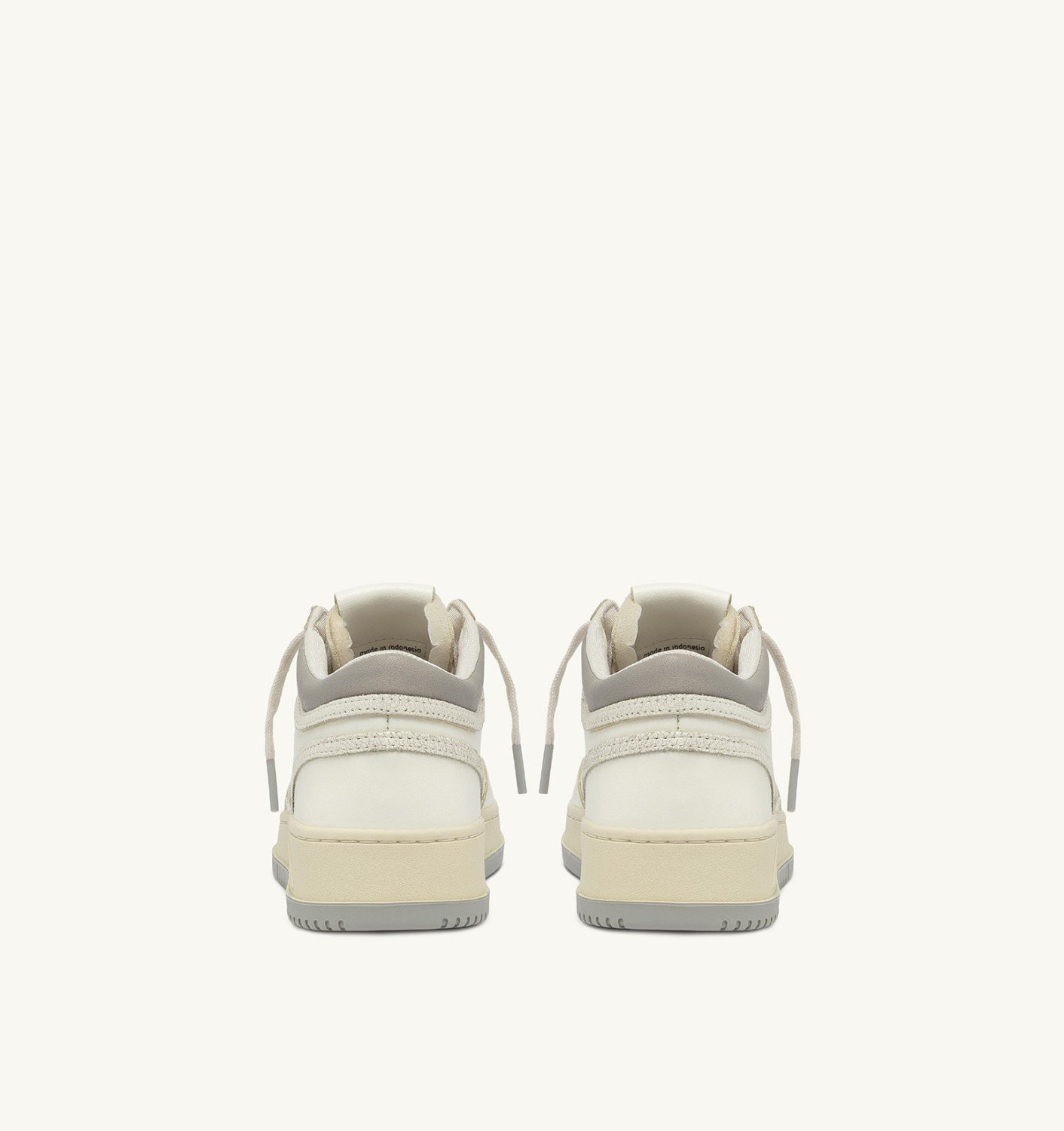 MED-WAY SNEAKERS IN LEATHER COLOR MARSHMALLOW AND VAPOR - 3
