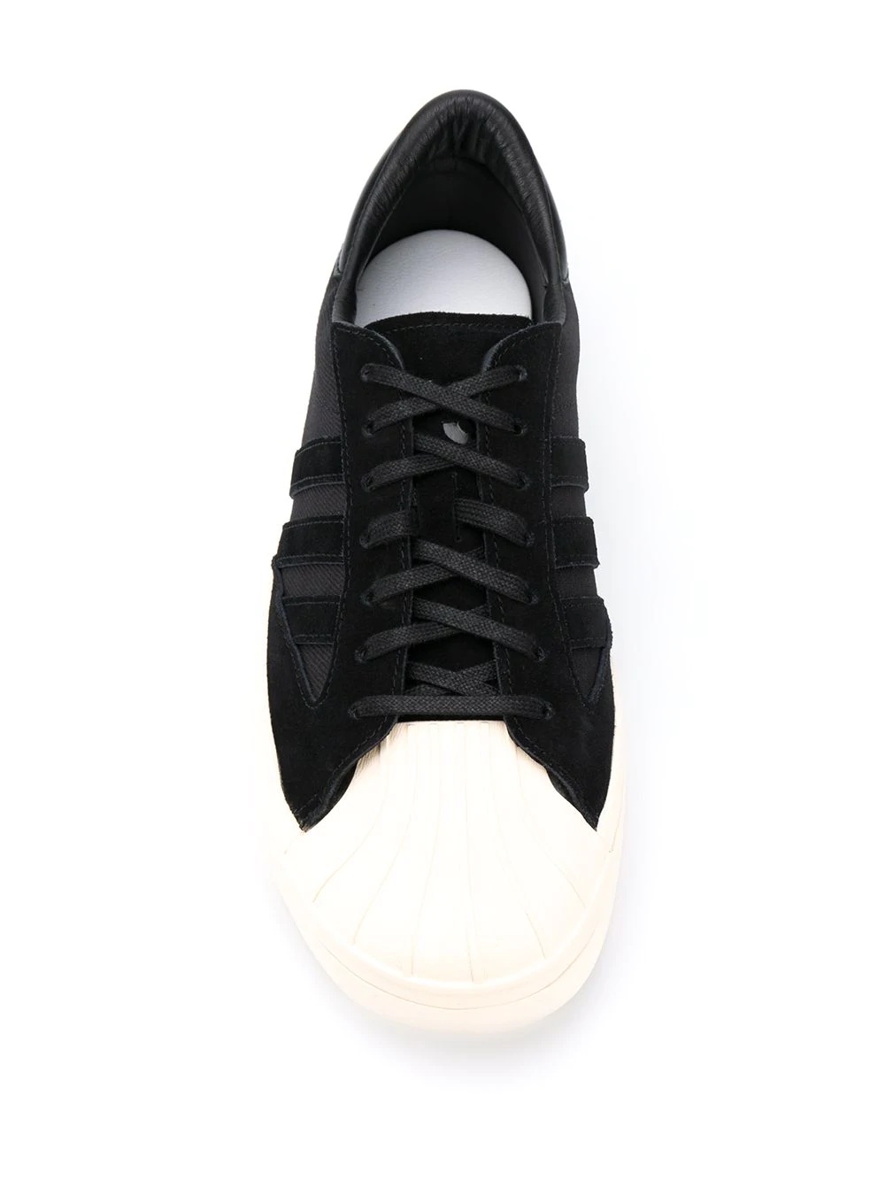 low top contrast toe sneakers - 4