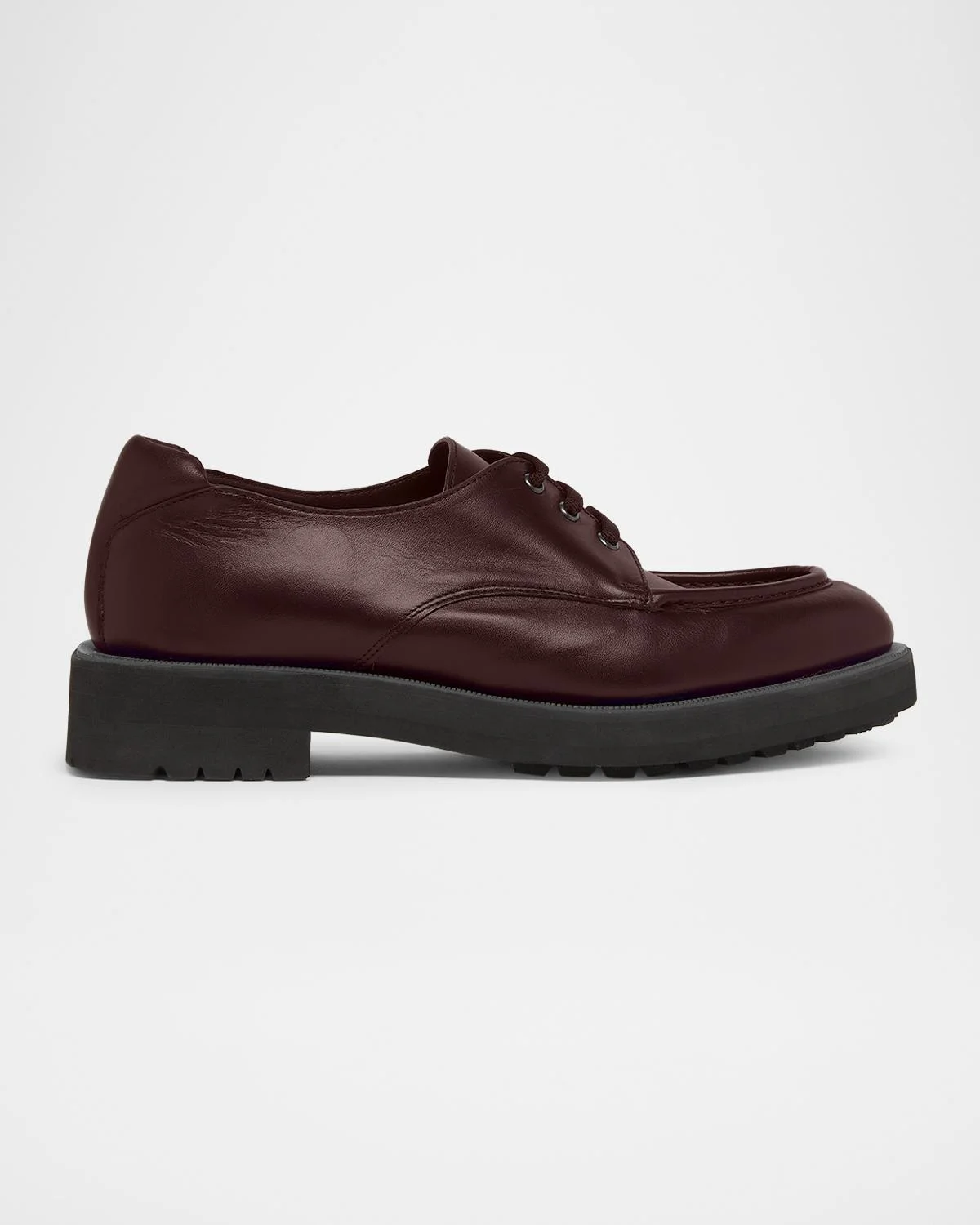 Men's Contrast-Welt Leather Derbys - 1