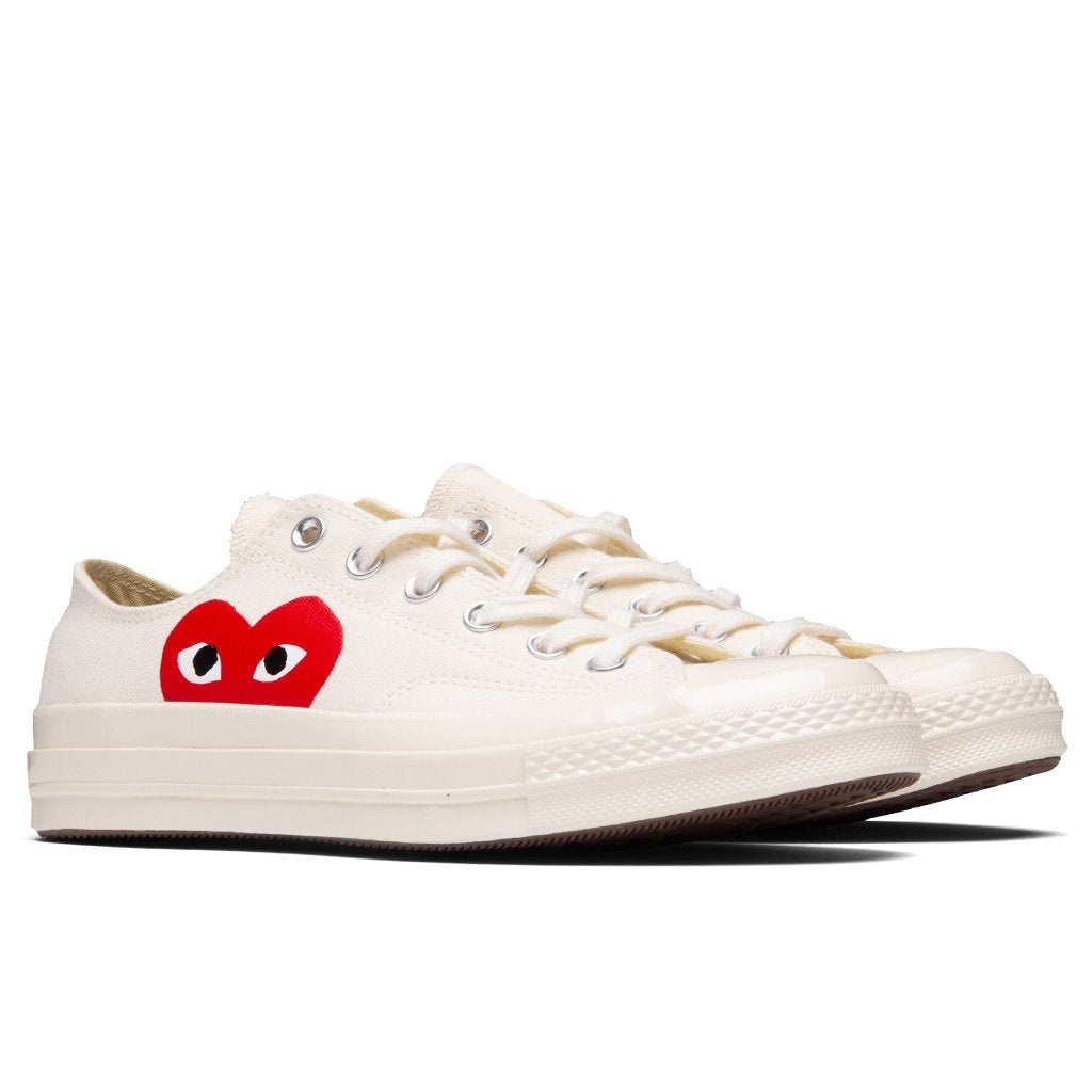 CONVERSE X COMME DES GARCONS PLAY ALL STAR CHUCK '70 OX - WHITE - 2