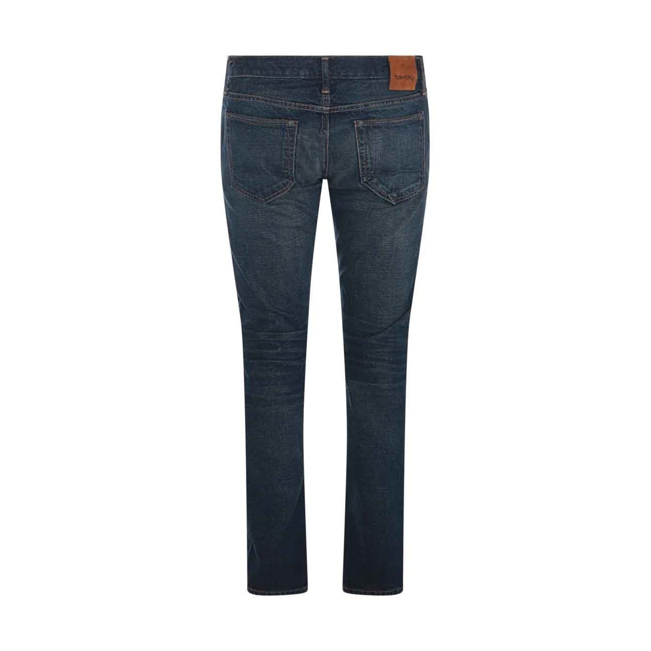 blue cotton denim jeans - 2