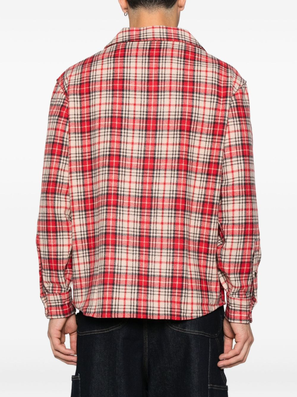 checked wool shirt - 4