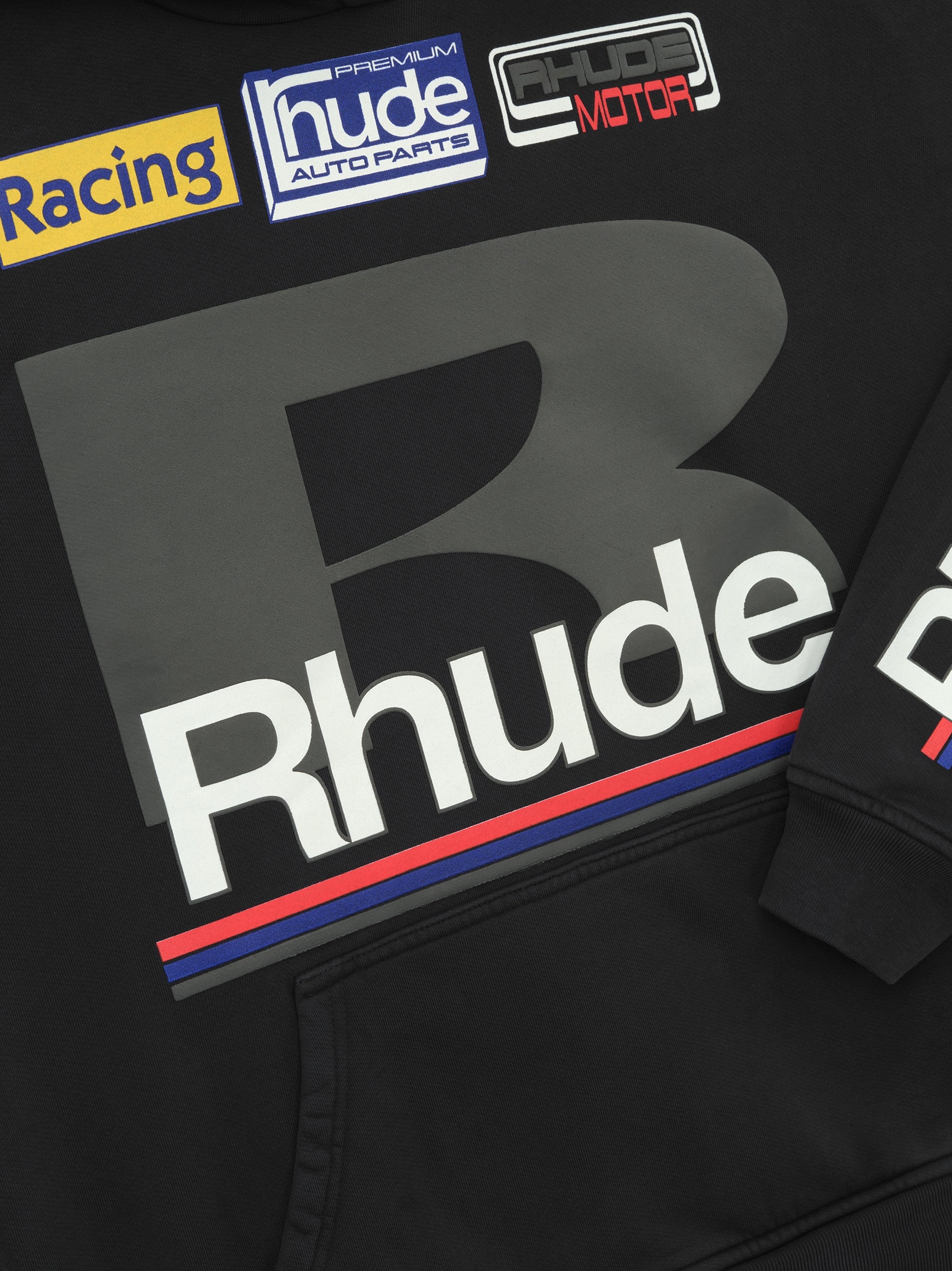 【関税込み】Rhude ブラック Petrol Patch フーディ Rhude Petrol Patch Hoodie Vtg Black - Probus