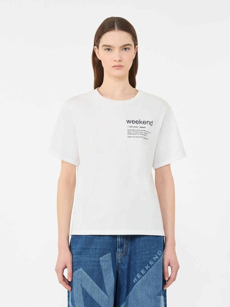 TENUE Cotton T-shirt with graphic print - WHITE 3
