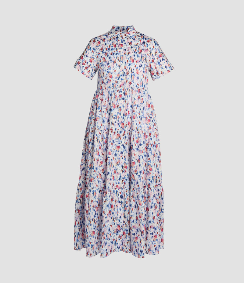 Erdem SHORT SLEEVE MIDI SHIRT DRESS outlook