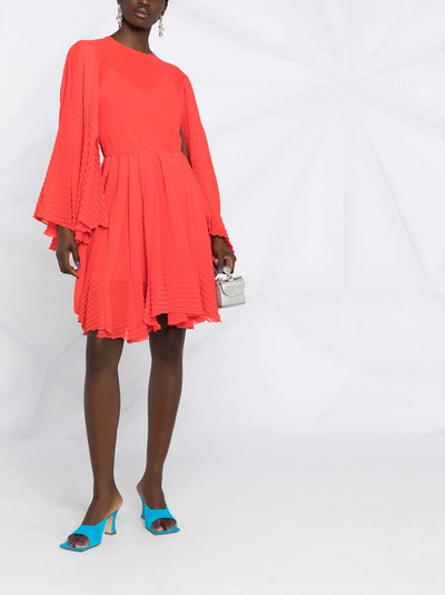 MSGM flounce-sleeve knee-length dress outlook