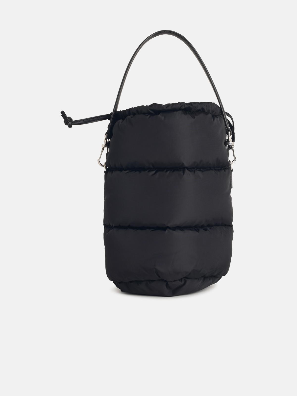 'CARADOC' BUCKET BAG IN BLACK POLYAMIDE - 3