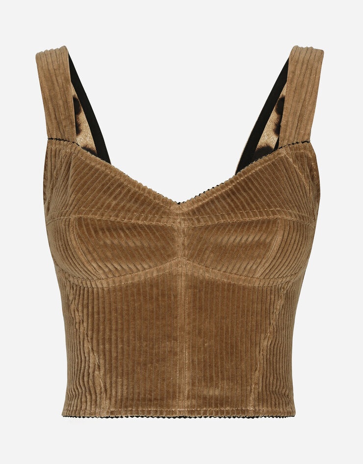 Corduroy corset top - 1