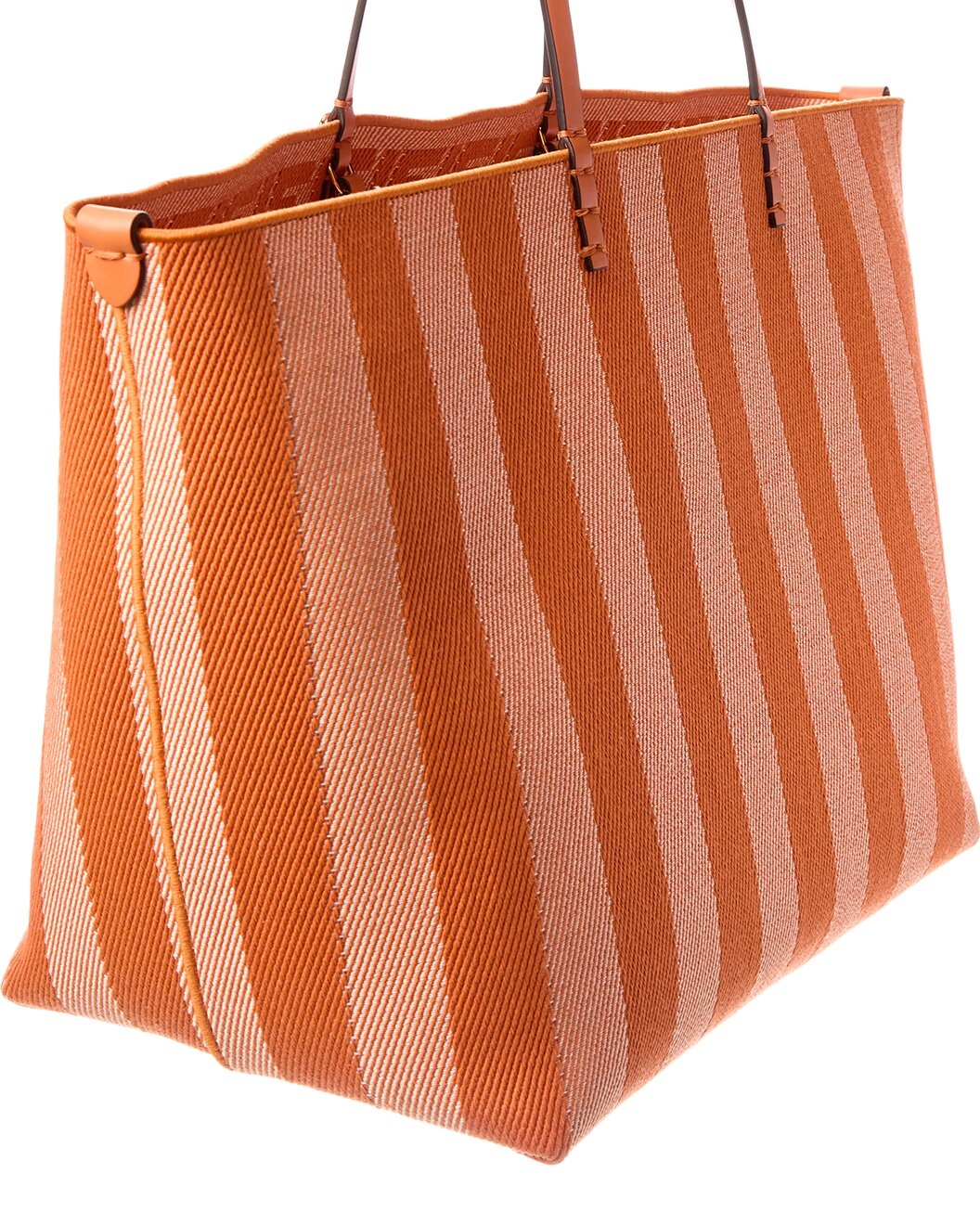 FENDI Roll Large FF Canvas & Leather Tote - 3