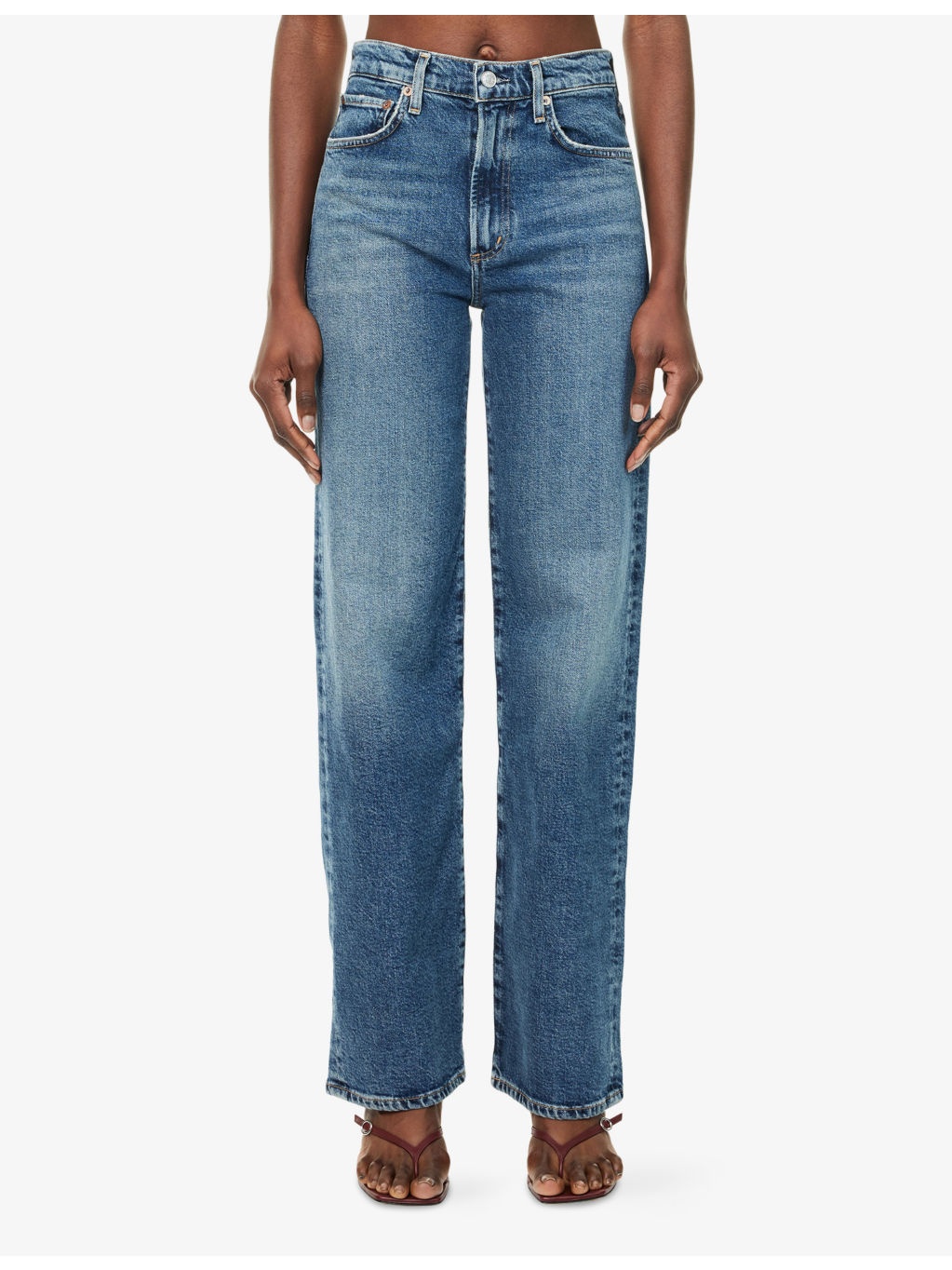 Harper Straight-Leg Stretch-Denim Jeans - 3